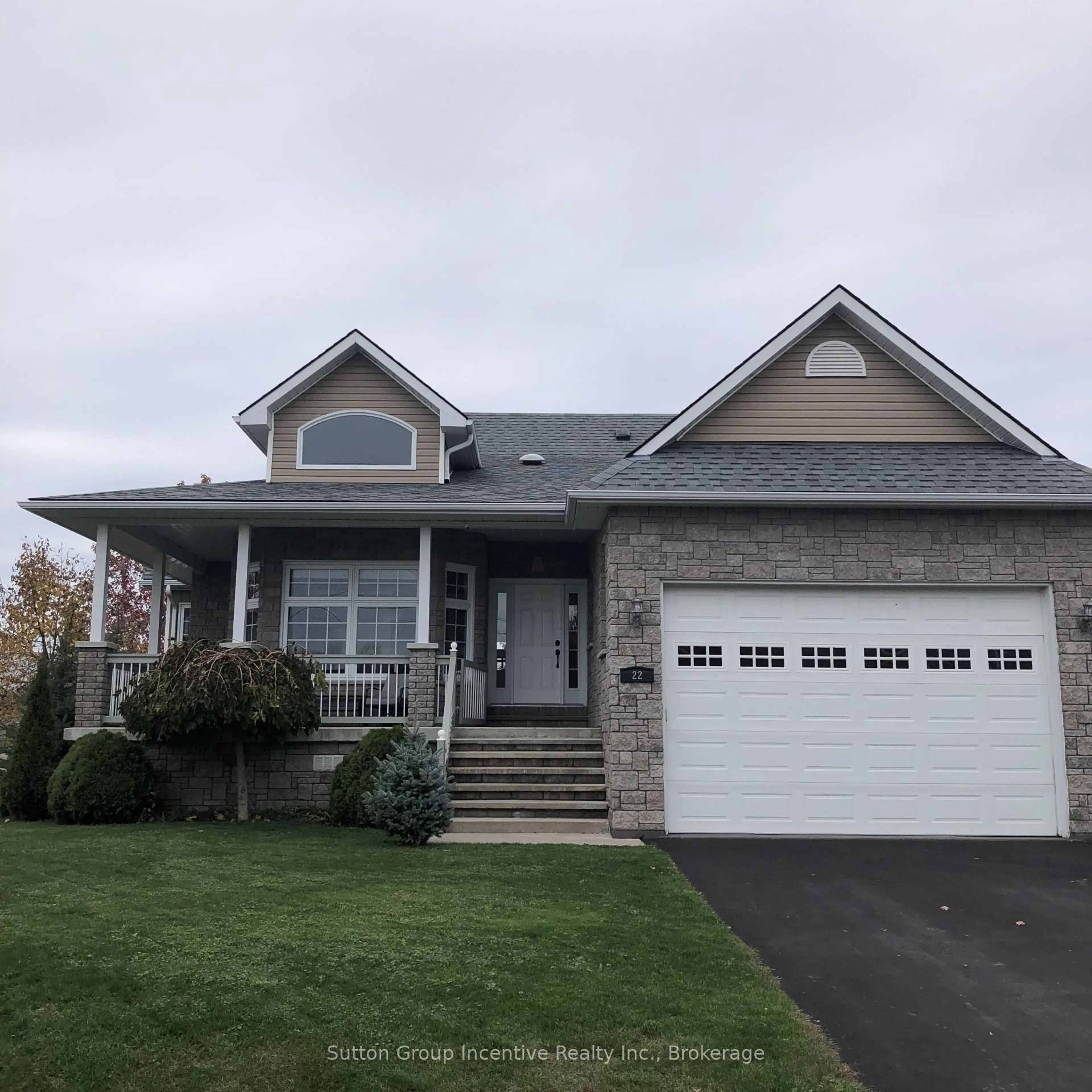 Home with vinyl exterior material, street for 22 Bourgeois Beach Rd, Tay Ontario L0K 2A0
