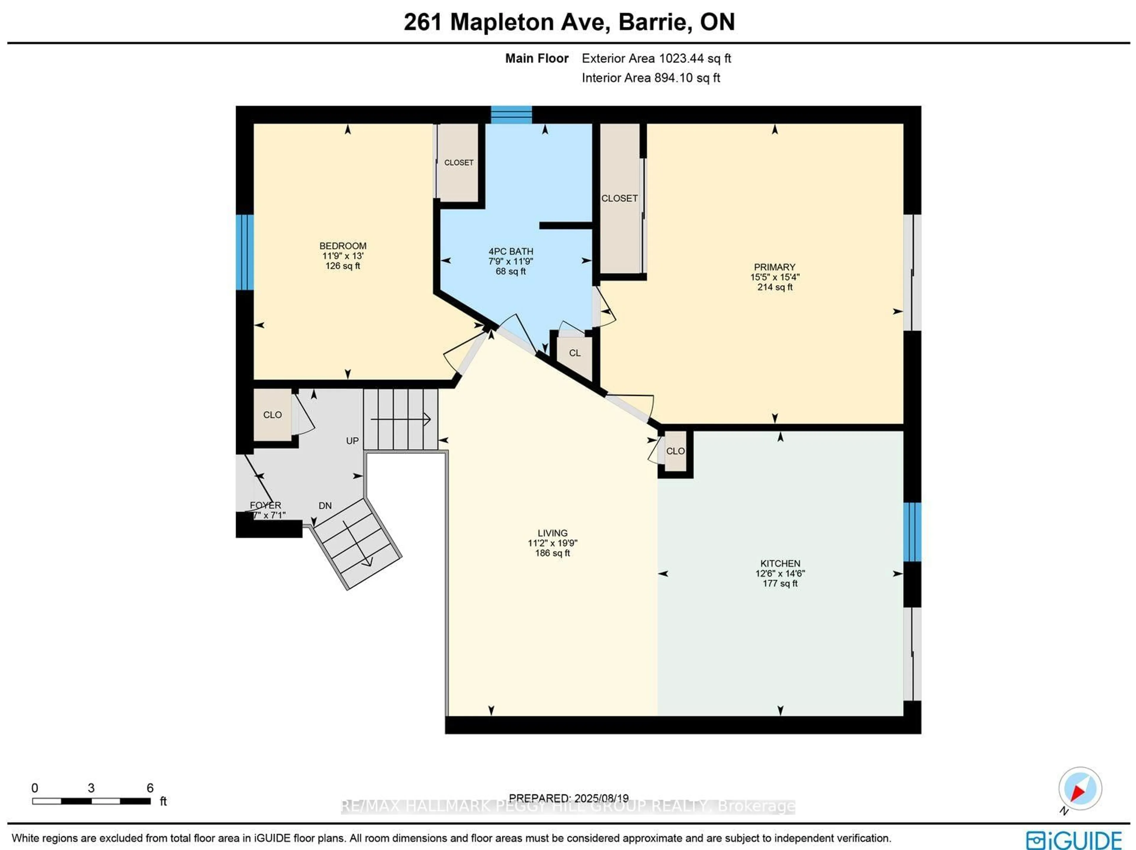 Floor plan for 261 Mapleton Ave, Barrie Ontario L4N 8T3