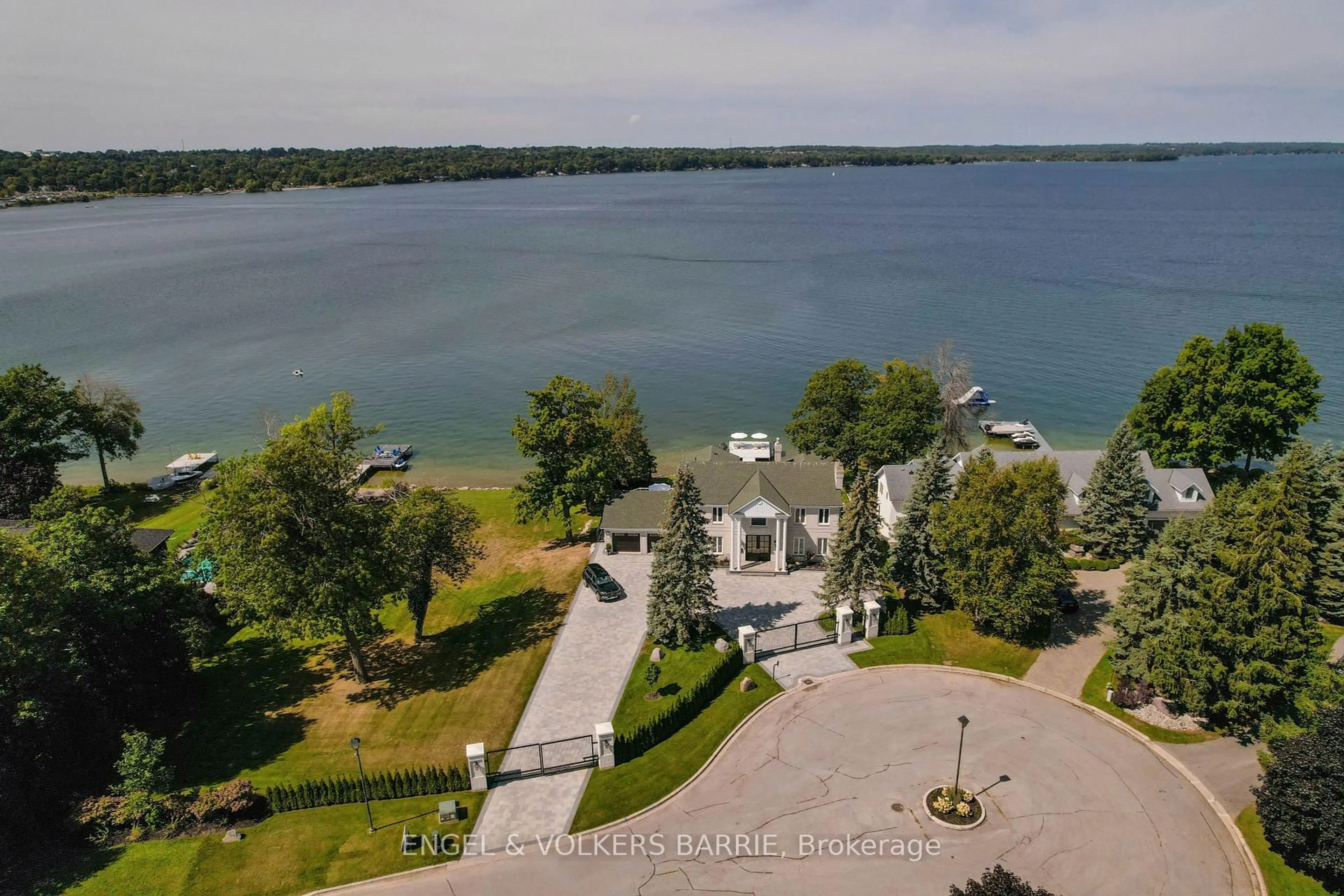 A pic from outside/outdoor area/front of a property/back of a property/a pic from drone, water/lake/river/ocean view for 376 Brewery Lane, Orillia Ontario L3V 7H8
