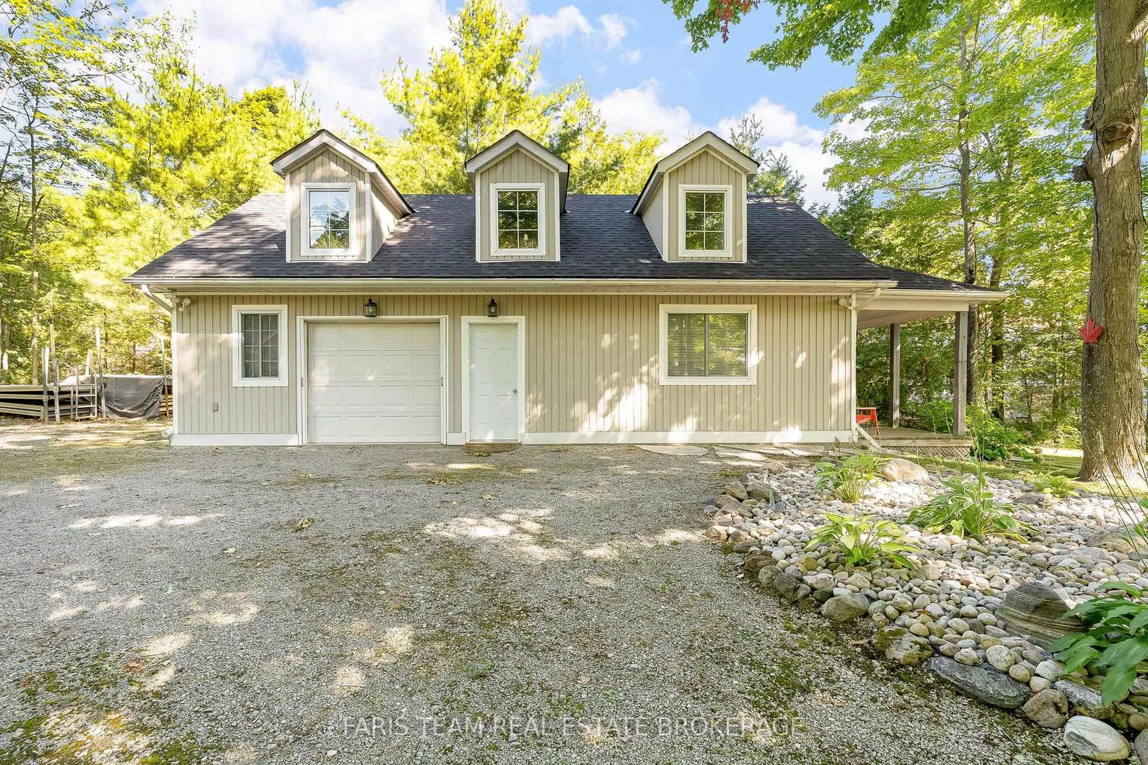 Home with vinyl exterior material, street for 1449 Champlain Rd, Tiny Ontario L9M 0C1