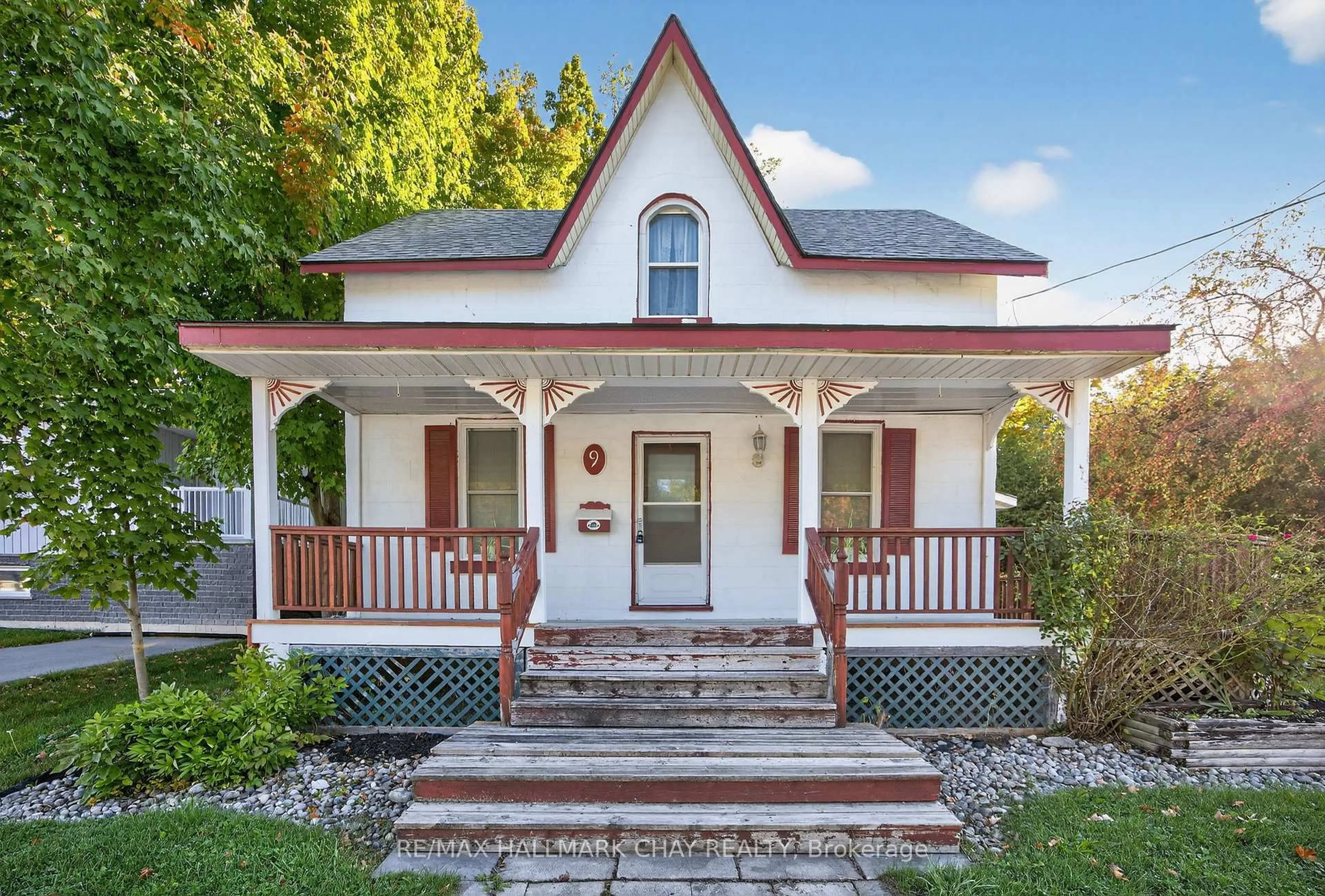 Home with vinyl exterior material, street for 9 Maria St, Springwater Ontario L0L 1P0