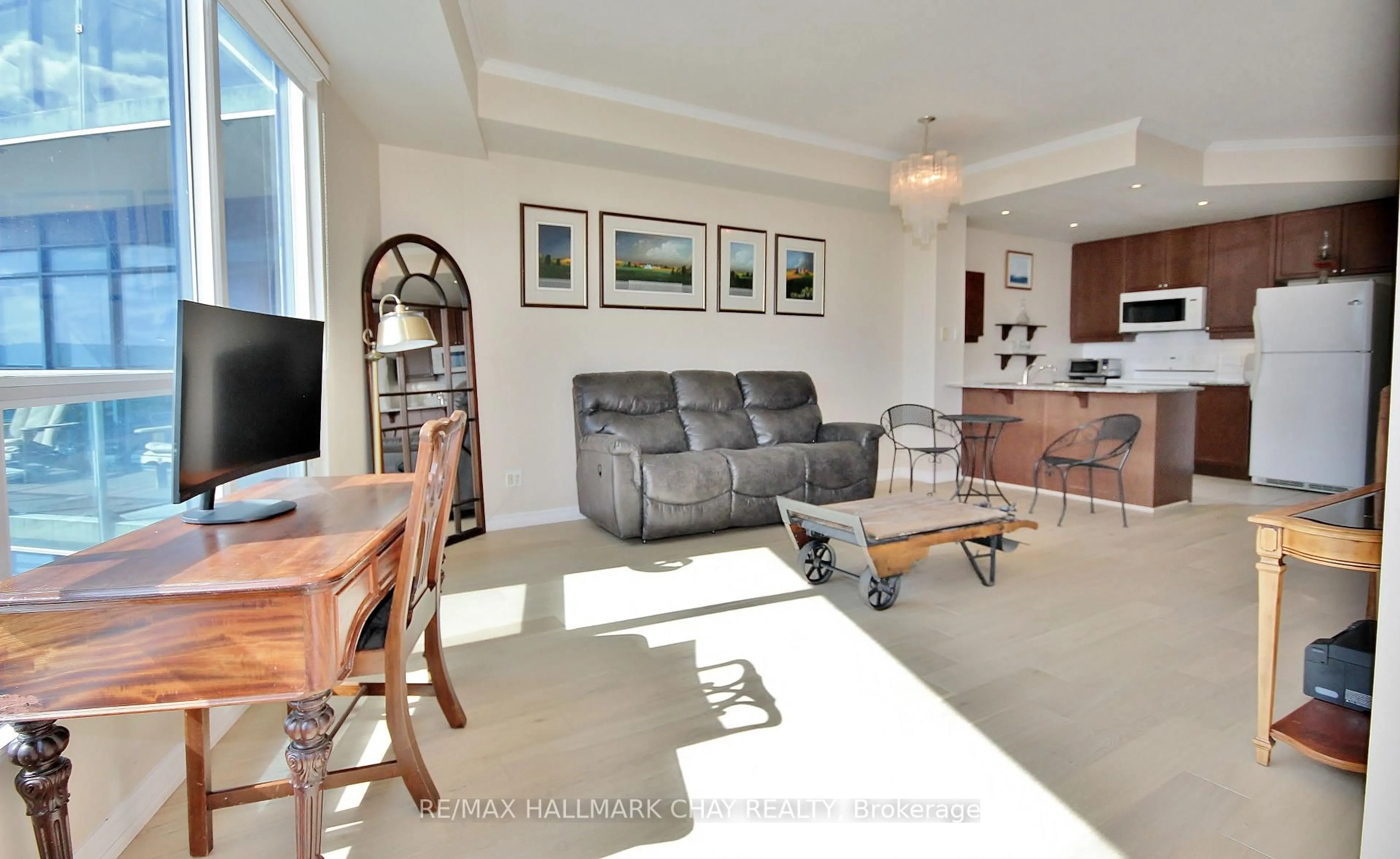 Living room with furniture, unknown for 37 Ellen St #511, Barrie Ontario L4N 6G2