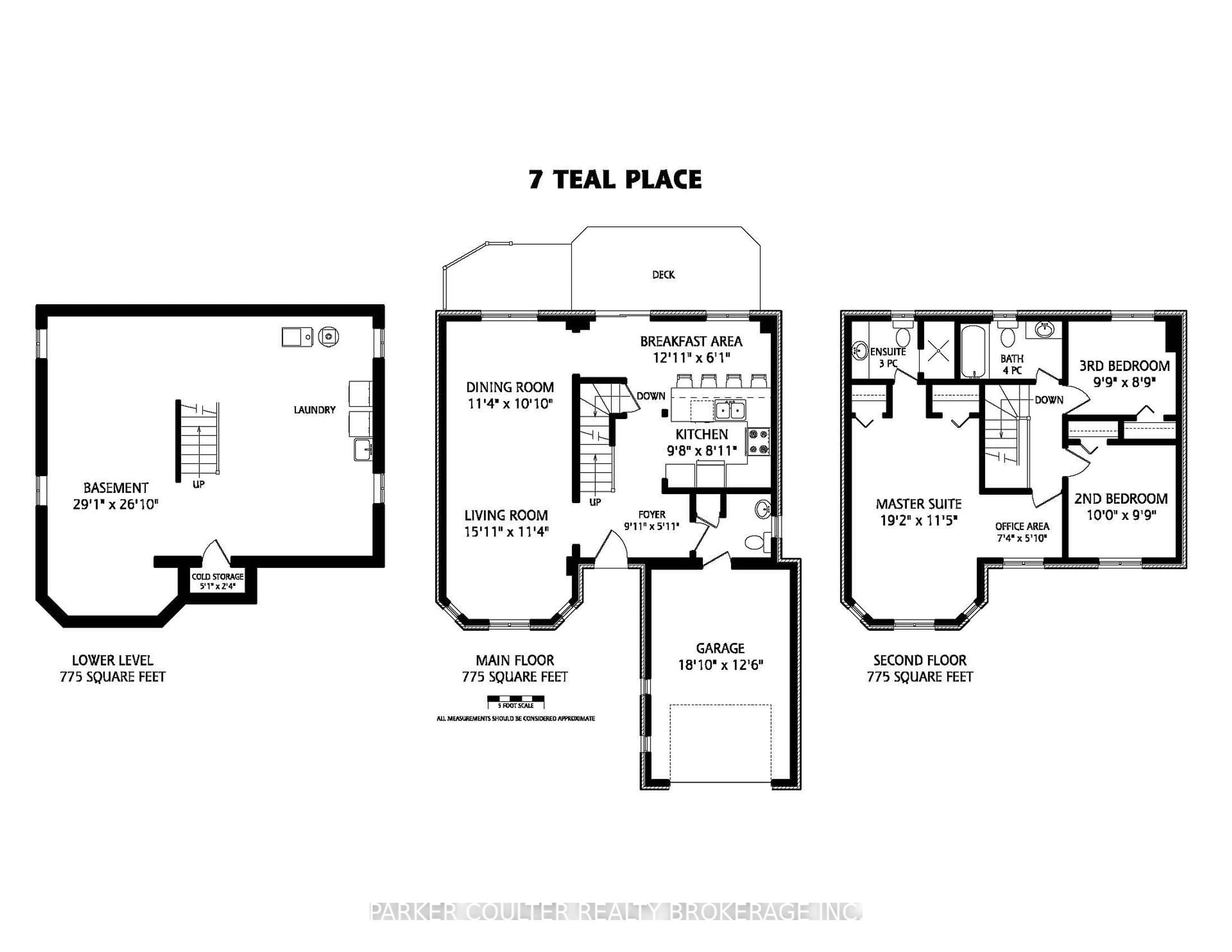 Floor plan for 7 Teal Pl, Barrie Ontario L4N 8W1