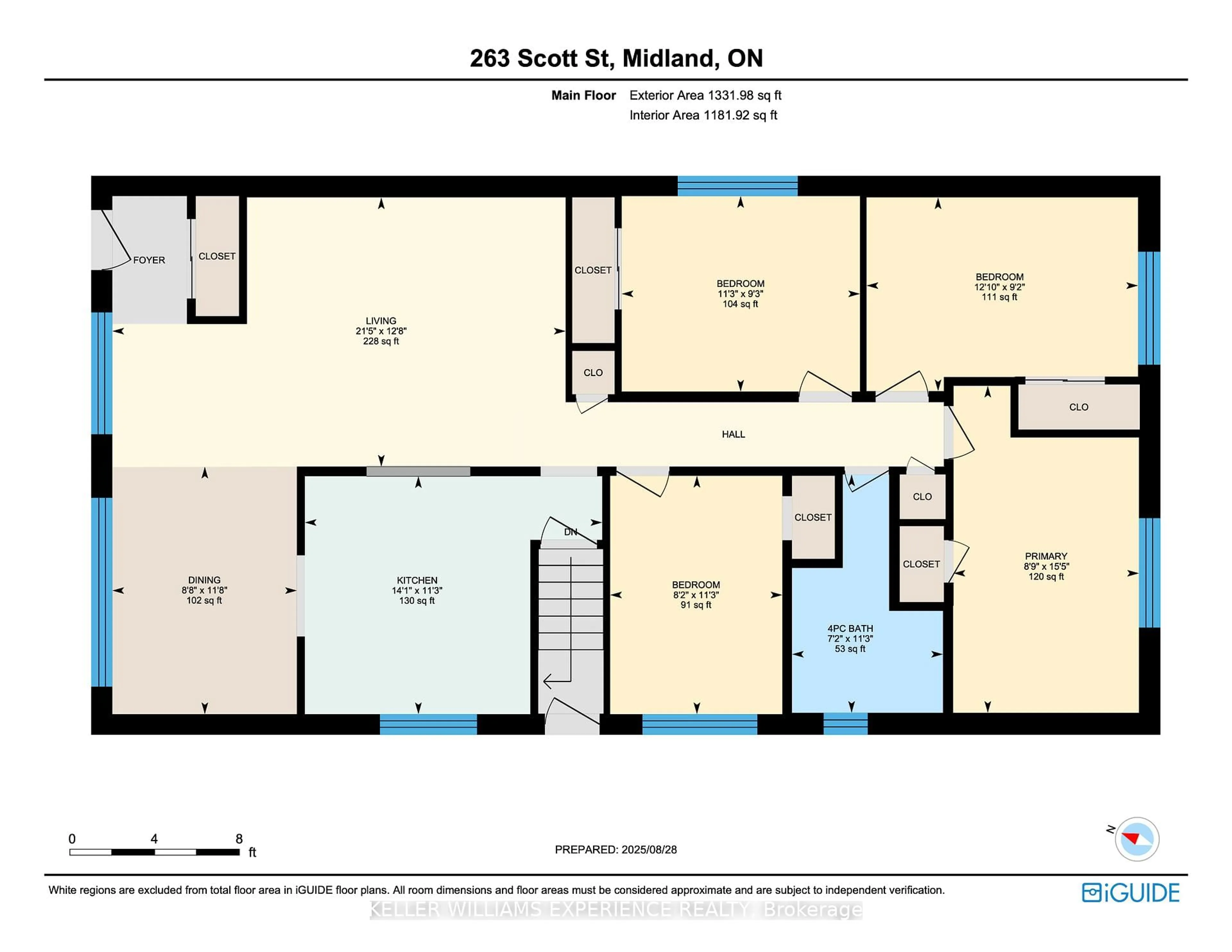 Floor plan for 263 Scott St, Midland Ontario L4R 2M7