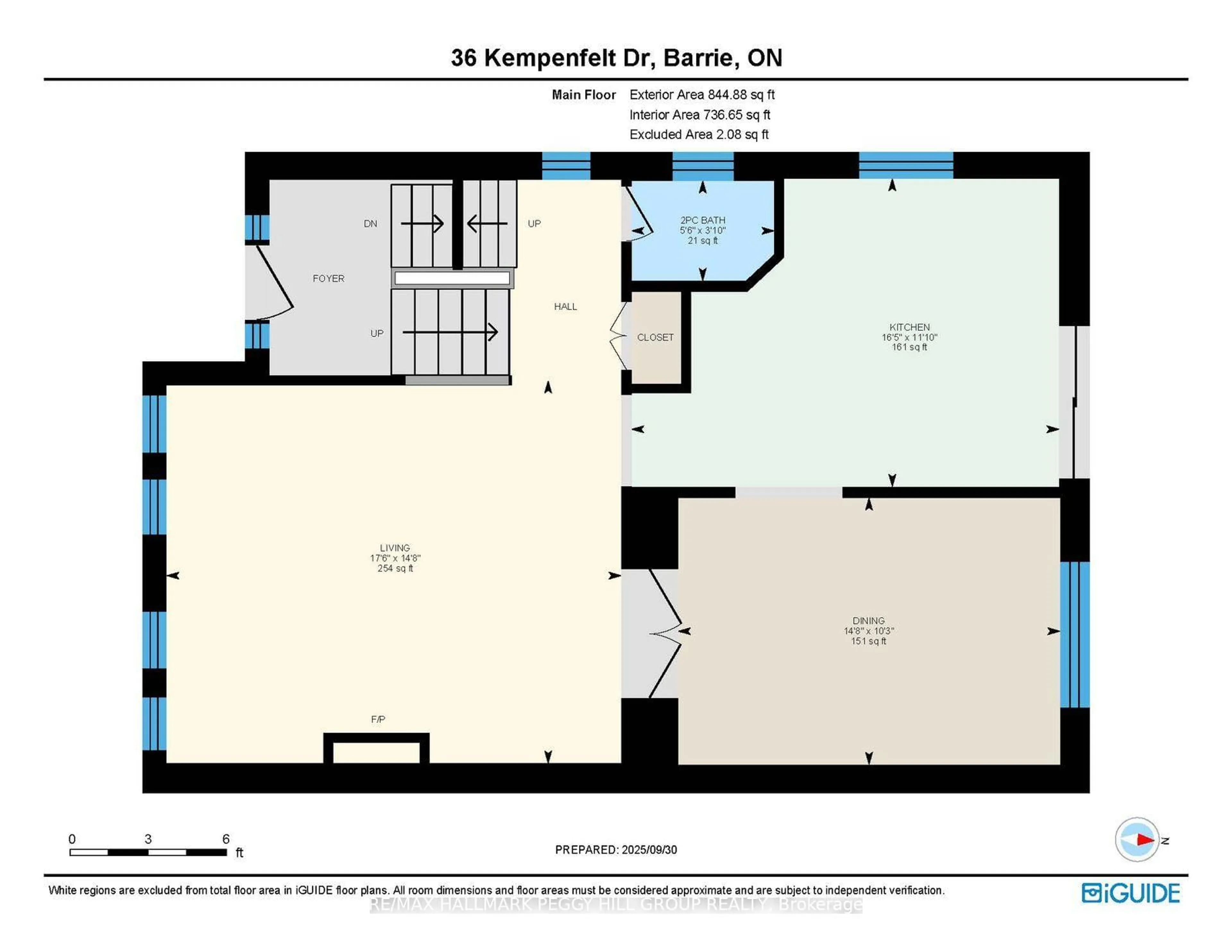 Floor plan for 36 Kempenfelt Dr, Barrie Ontario L4M 1B9