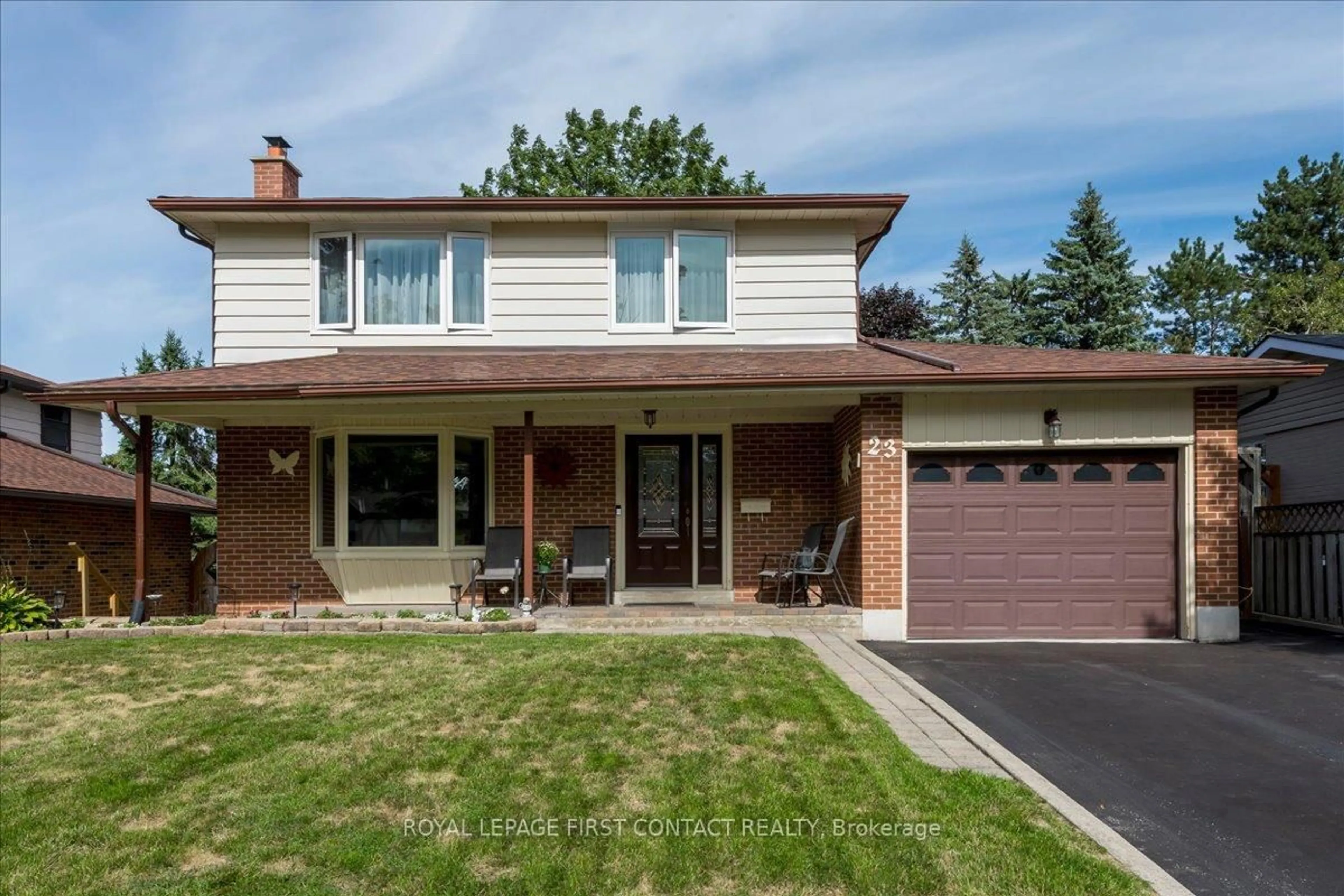 Home with brick exterior material, street for 23 Virgilwood Cres, Barrie Ontario L4M 4X6