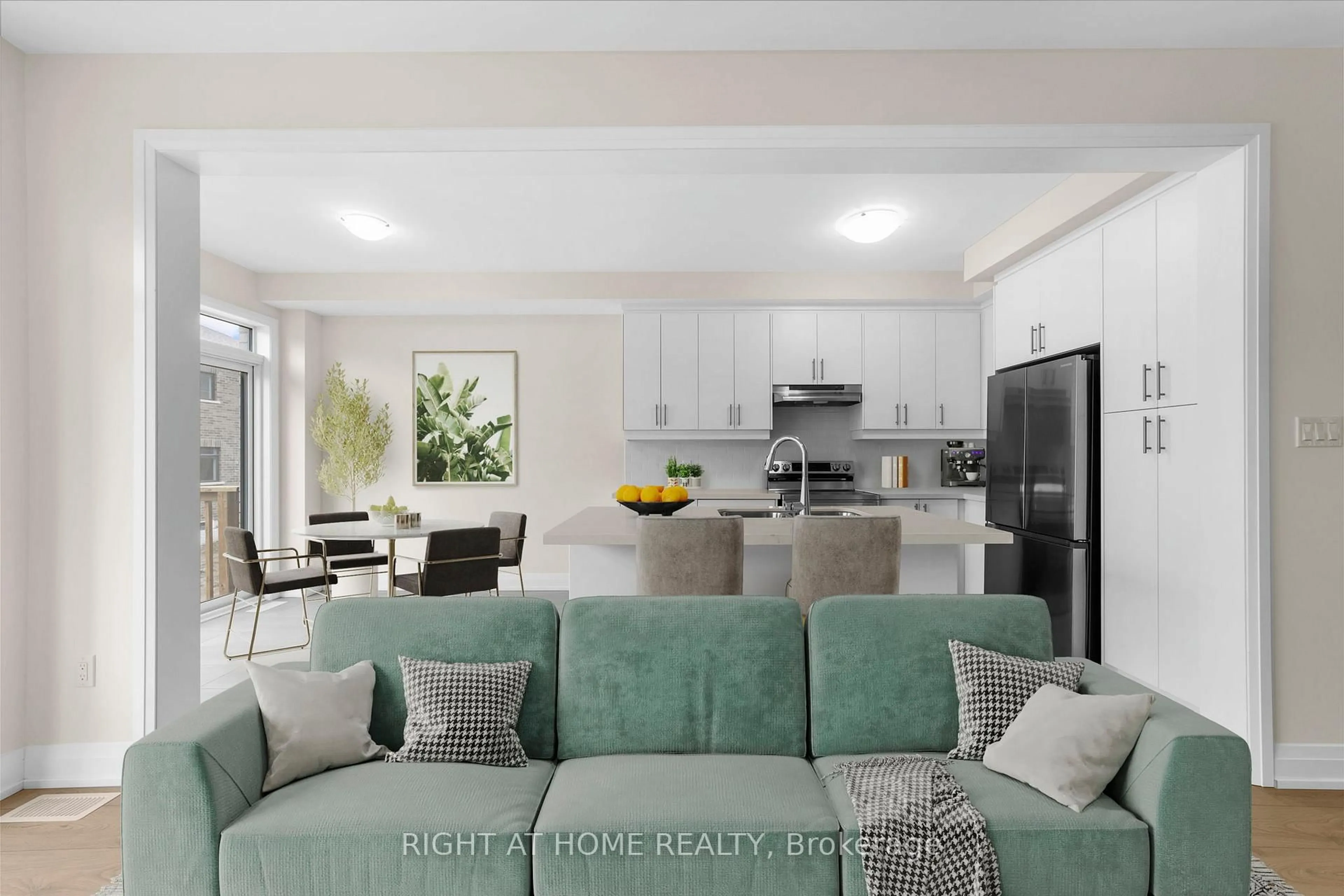 Open concept kitchen, ceramic/tile floor for 36 Daffodil Rd, Springwater Ontario L9X 2E1