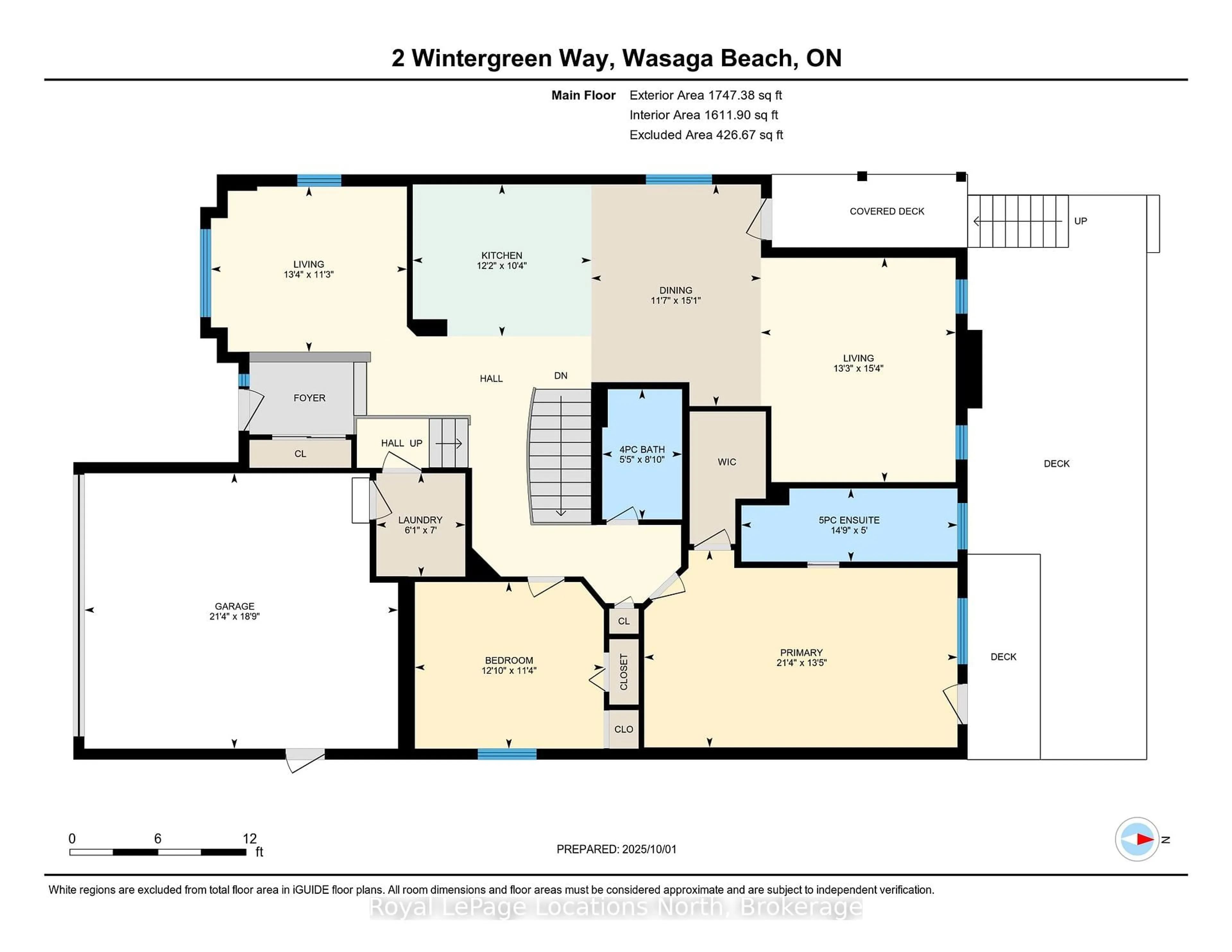 Floor plan for 2 Wintergreen Way, Wasaga Beach Ontario L9Z 3A9