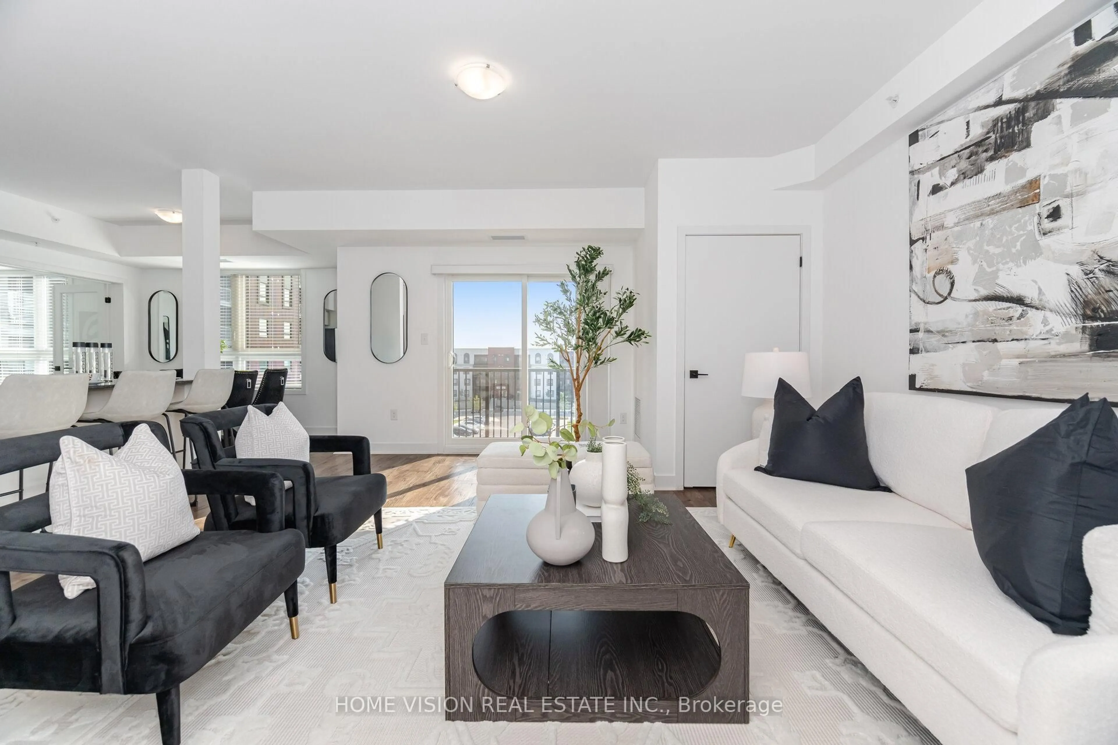 Living room with furniture, unknown for 6 Spice Way #311, Barrie Ontario L9J 0J9