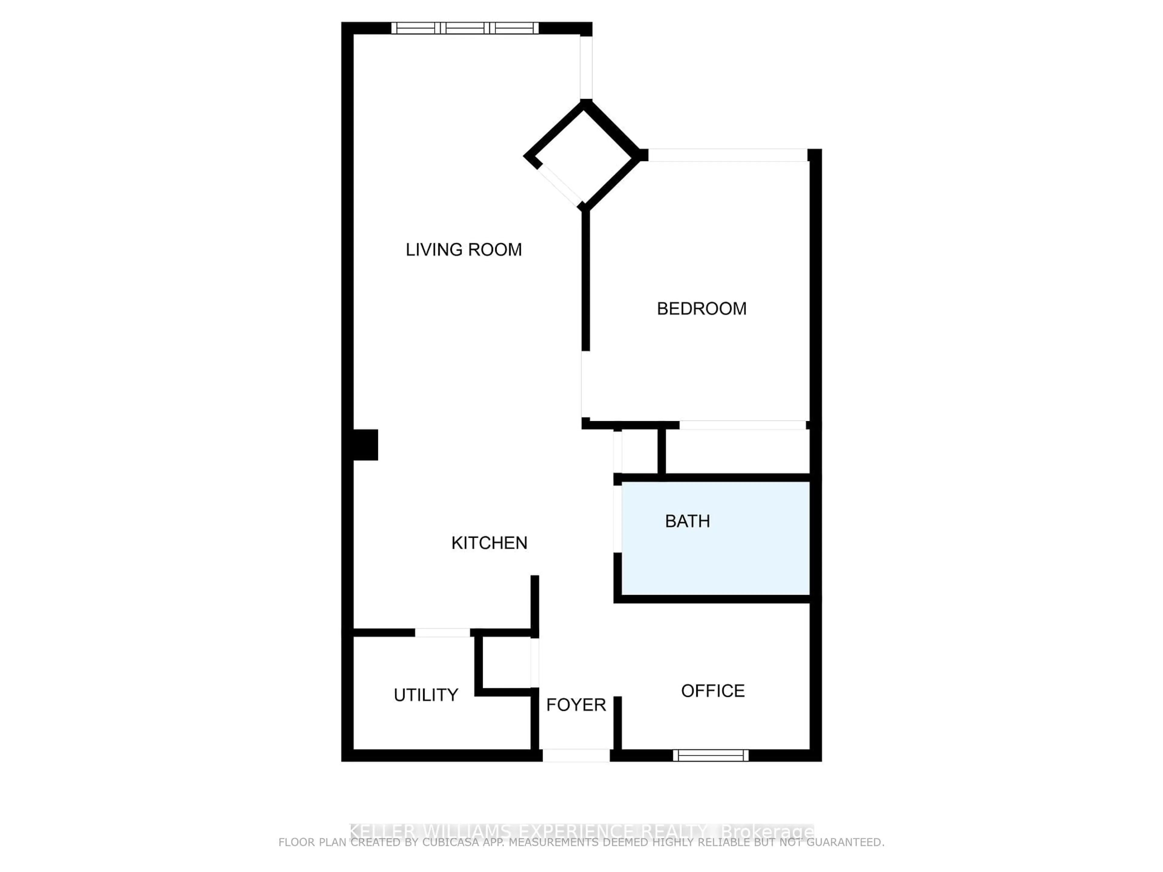 Floor plan for 280 Aberdeen Blvd #111, Midland Ontario L4R 5N4