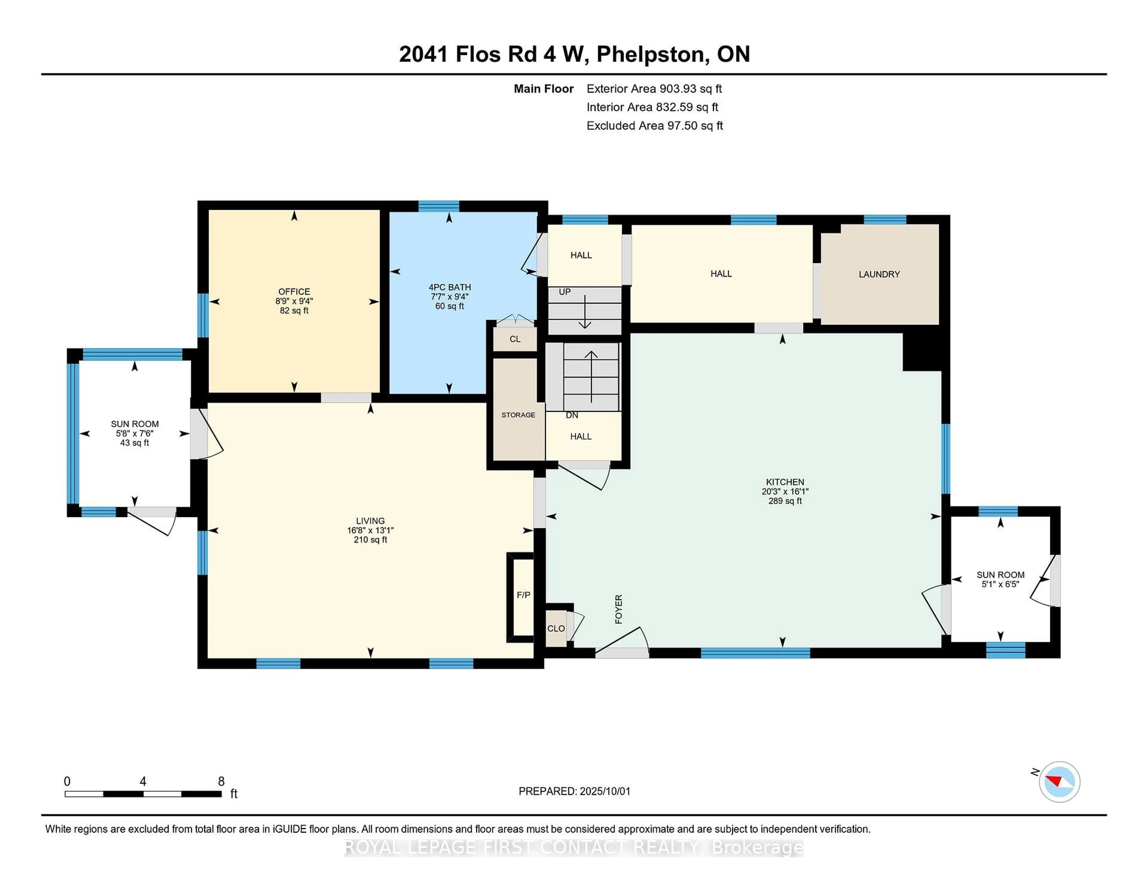 Floor plan for 2041 Flos 4 Rd, Springwater Ontario L0L 2K0