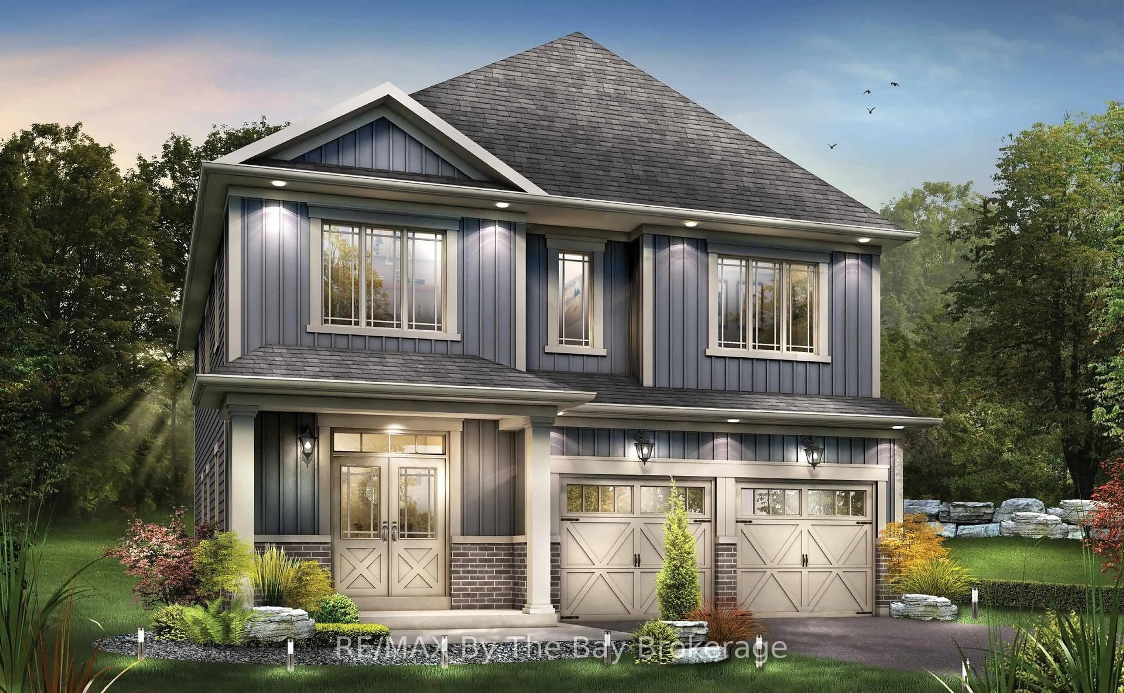 Home with brick exterior material, street for 66 Amber Dr, Wasaga Beach Ontario L9Z 0R9
