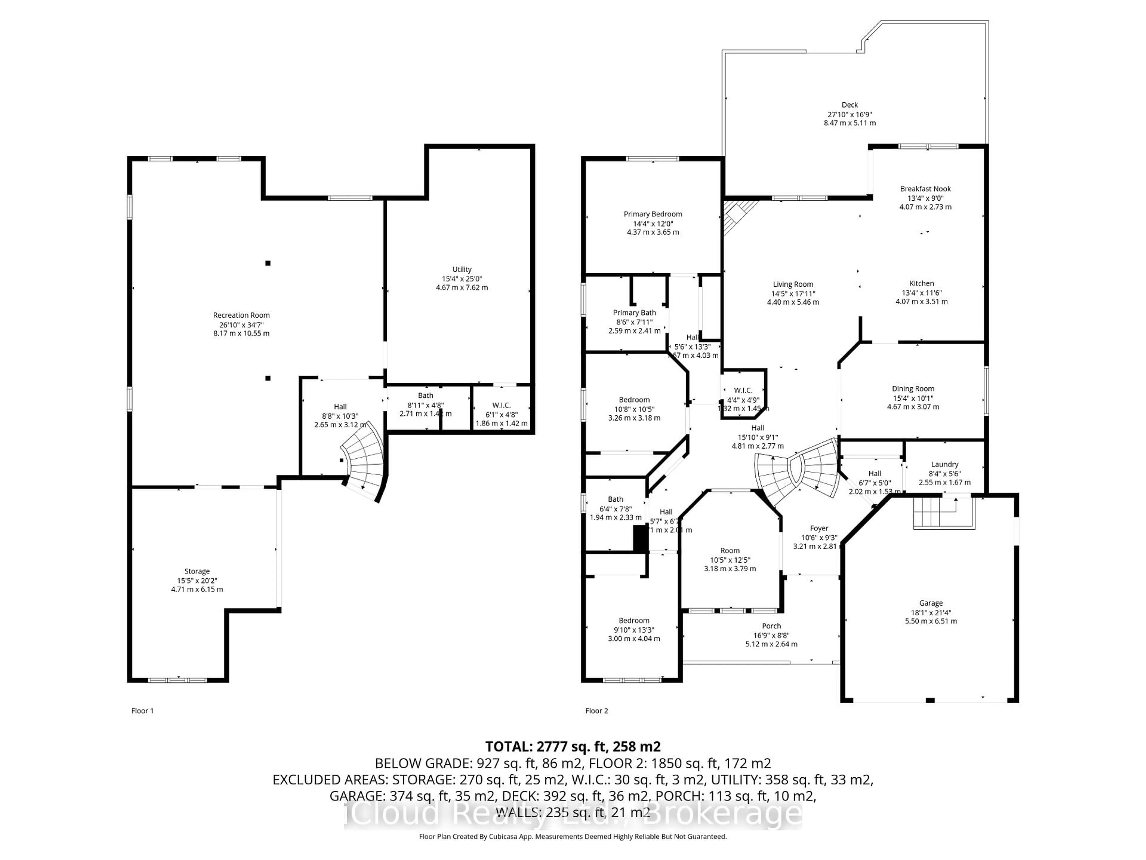 Floor plan for 154 Royal Beech Dr, Wasaga Beach Ontario L9Z 2N3