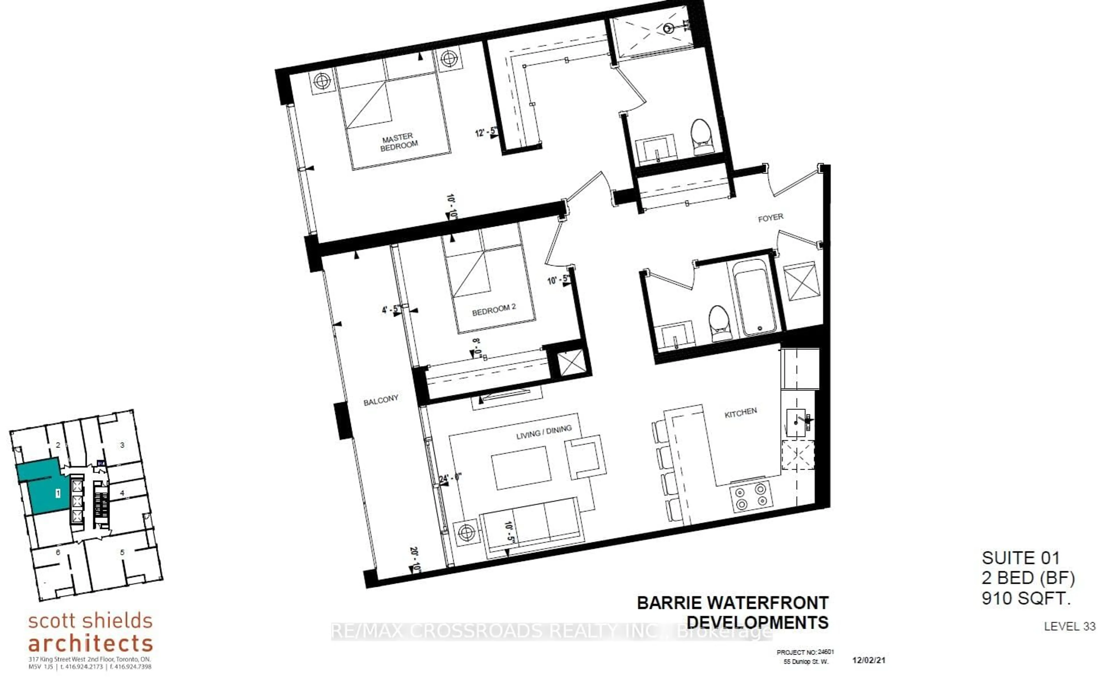 Floor plan for 39 Mary St #3301, Barrie Ontario L4N 1S9