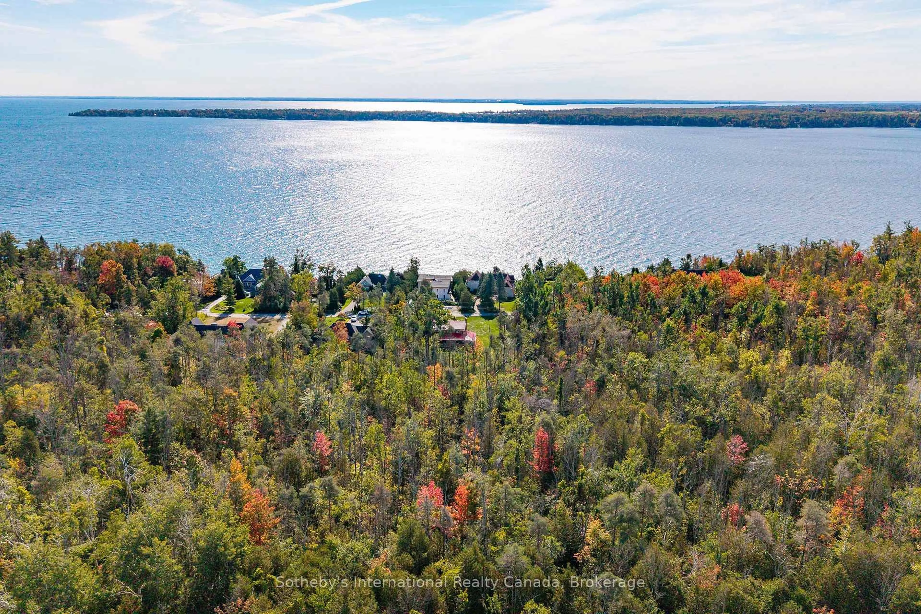 A pic from outside/outdoor area/front of a property/back of a property/a pic from drone, water/lake/river/ocean view for 126 Brambel Rd, Oro-Medonte Ontario L0L 2L0