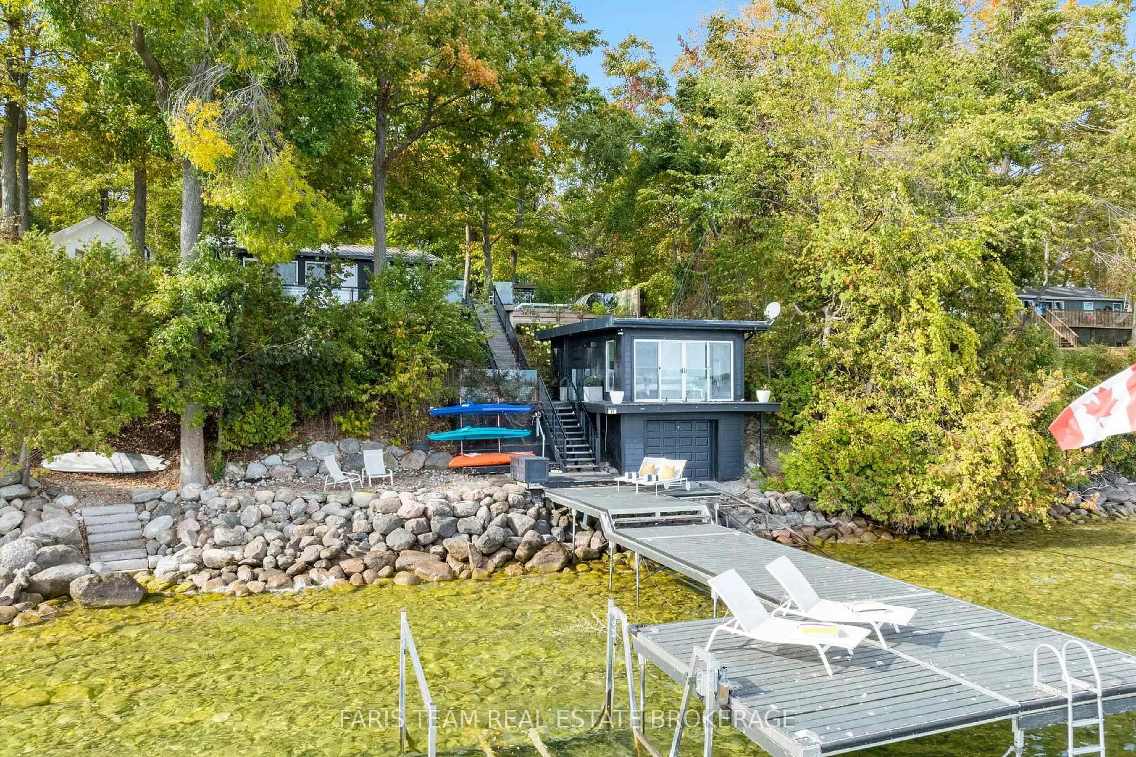 Patio, water/lake/river/ocean view for 45 Ivy Lane, Orillia Ontario L3V 6H1
