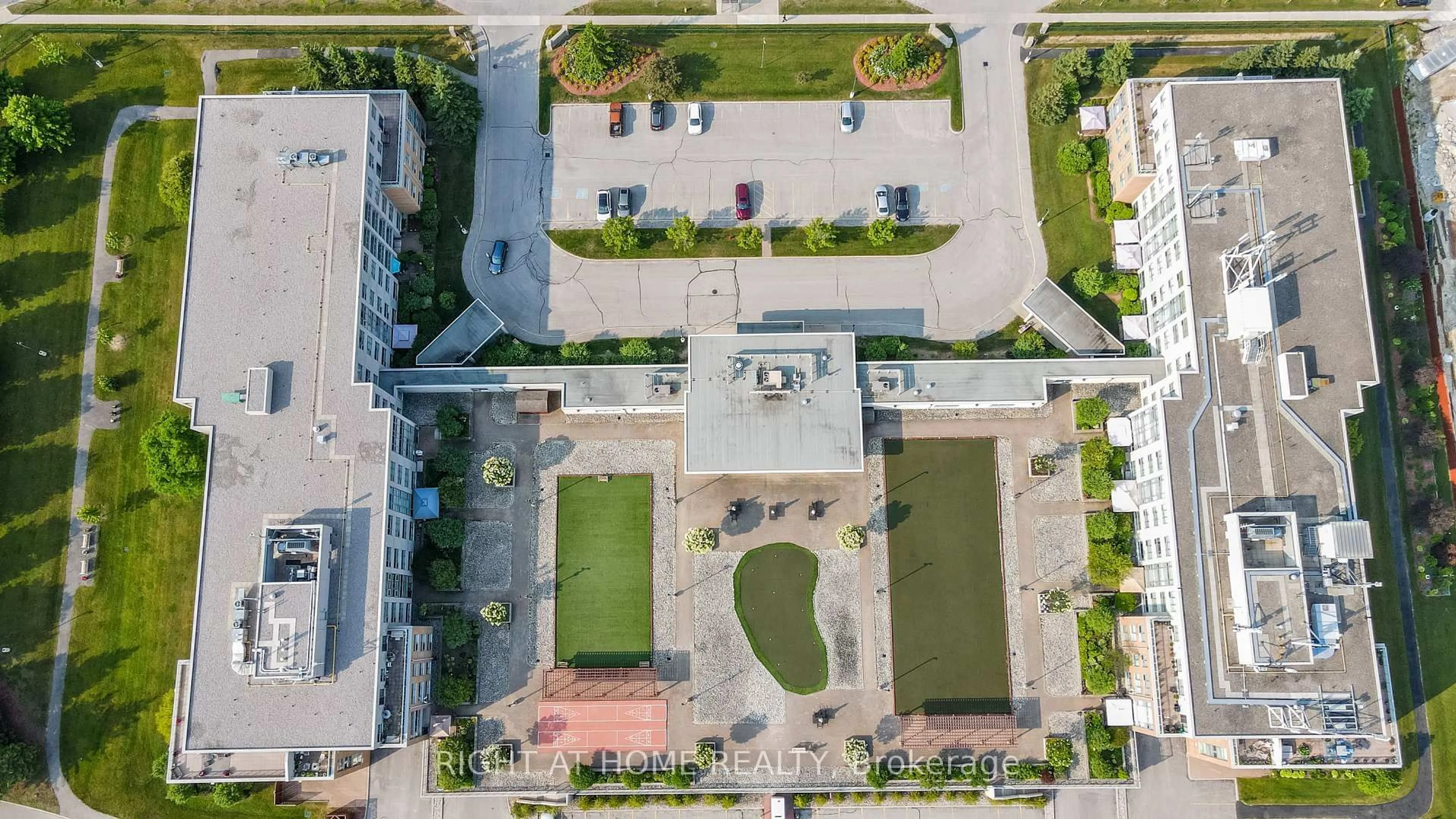 A pic from outside/outdoor area/front of a property/back of a property/a pic from drone, street for 90 Dean Ave #101, Barrie Ontario L4N 0M3