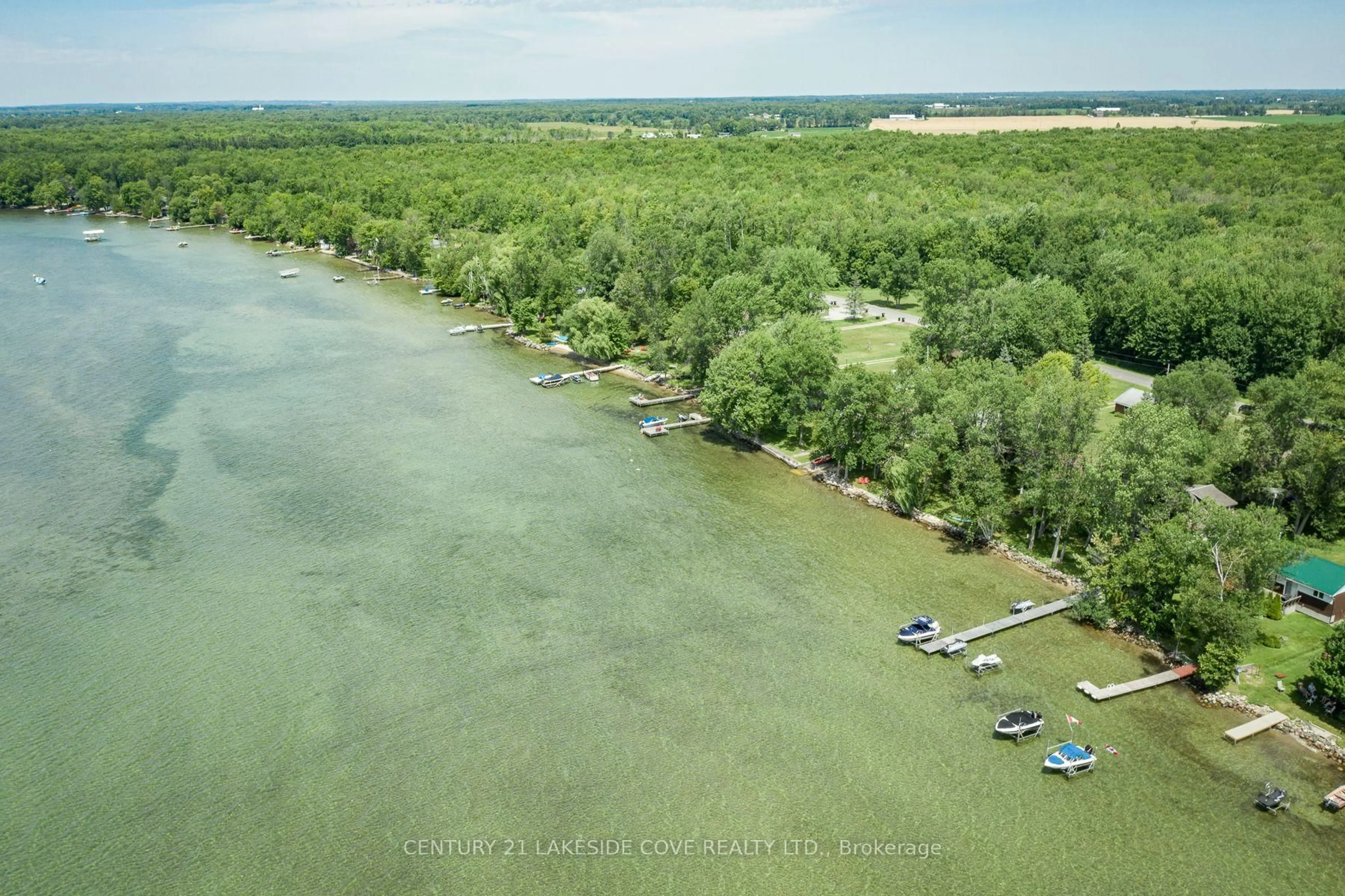 A pic from outside/outdoor area/front of a property/back of a property/a pic from drone, water/lake/river/ocean view for 3322 Amilia Dr, Ramara Ontario L0K 1B0