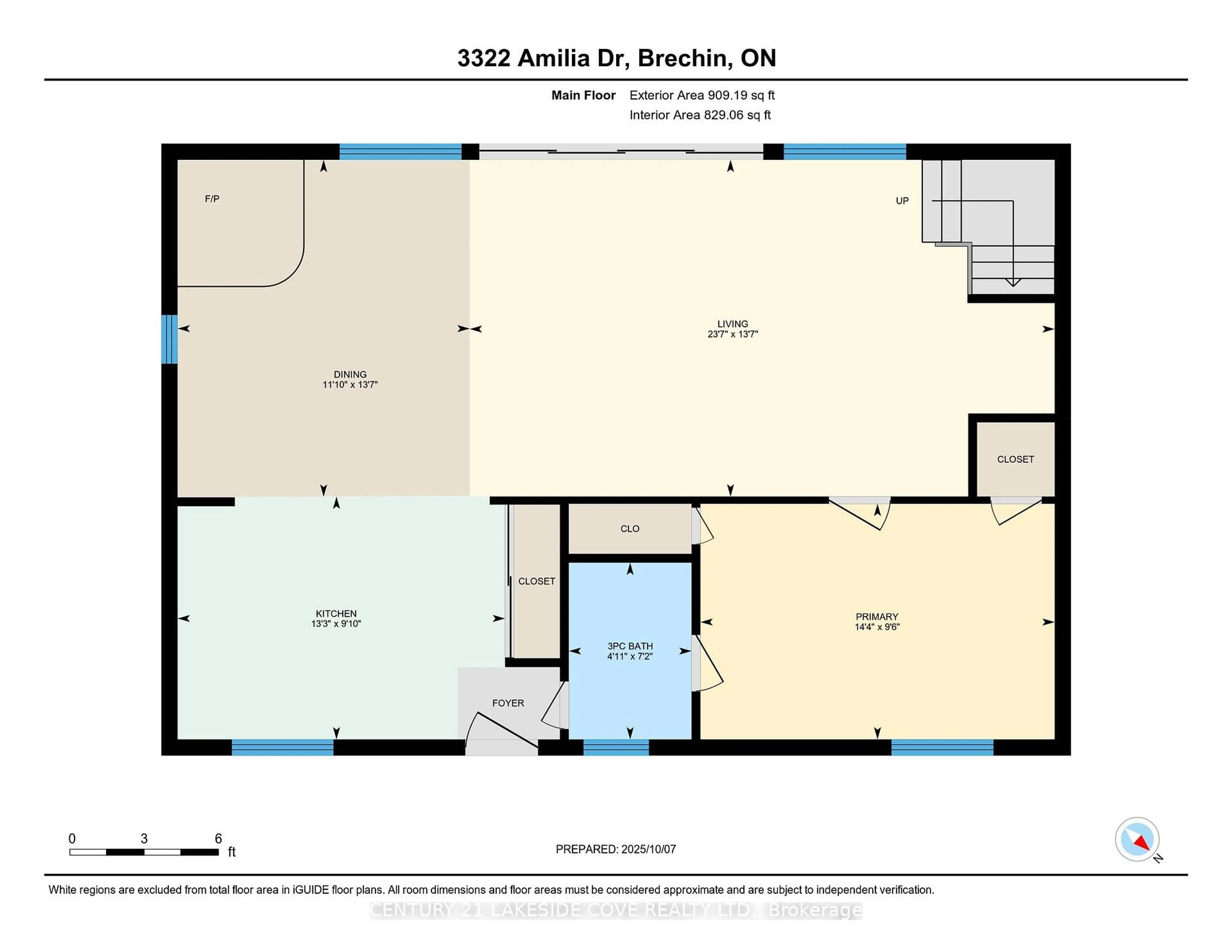 Floor plan for 3322 Amilia Dr, Ramara Ontario L0K 1B0