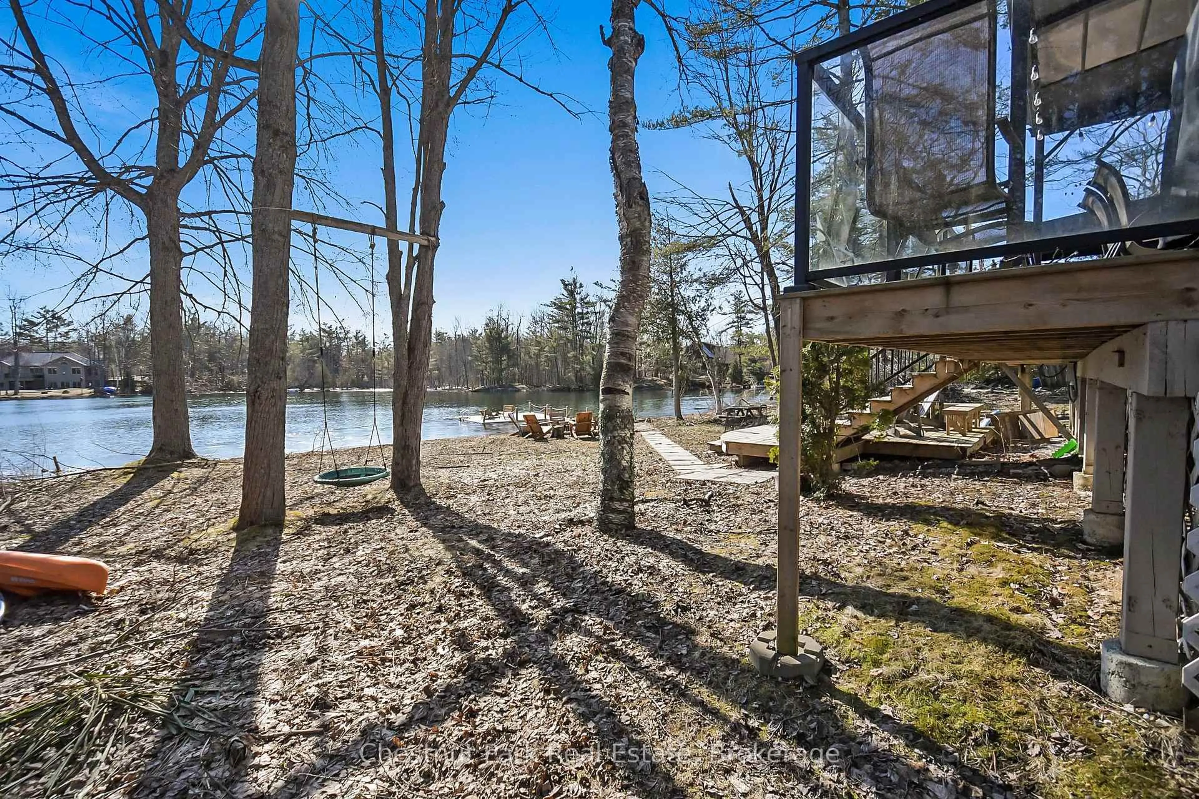 Patio, water/lake/river/ocean view for 7609 Somerset Park, Ramara Ontario L0K 2B0