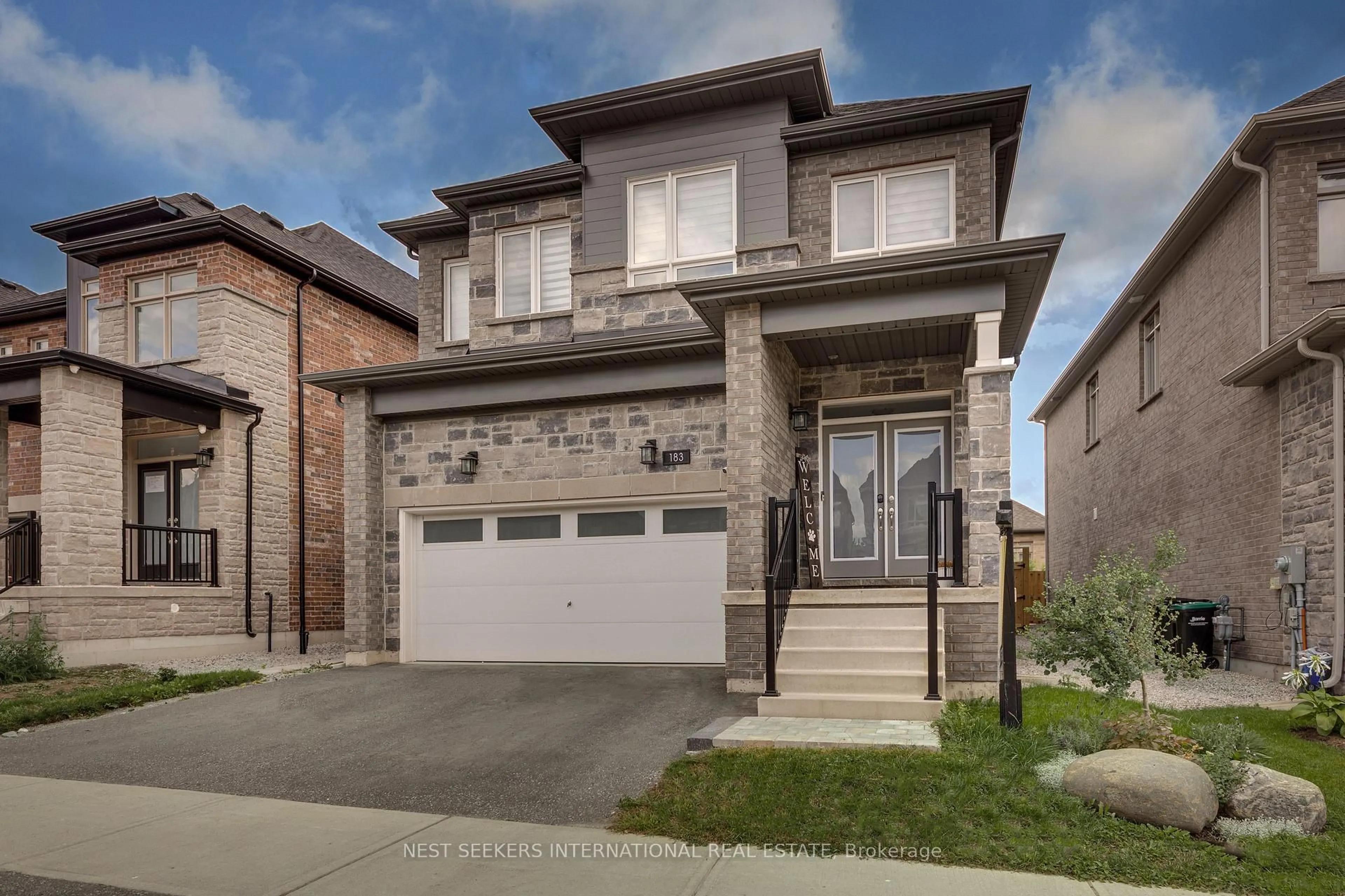 Home with brick exterior material, street for 183 Franklin Tr, Barrie Ontario L9J 0J1