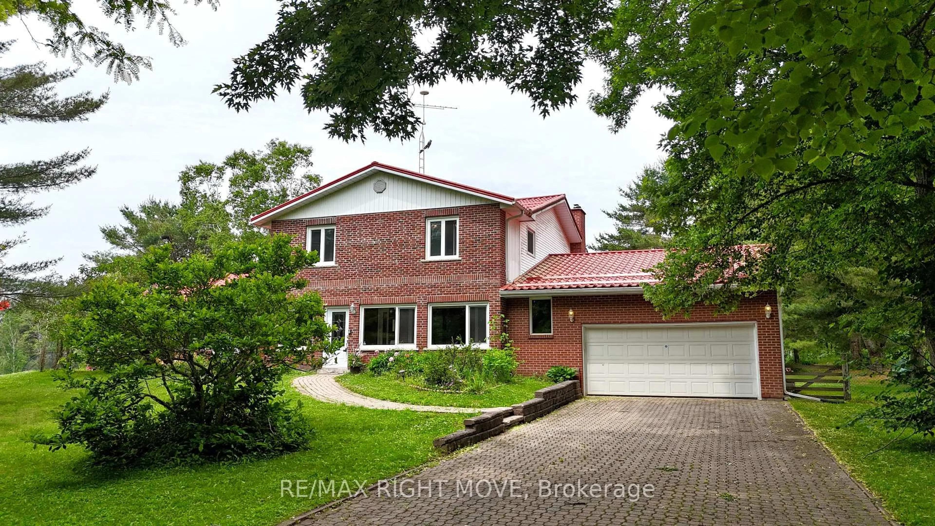 Home with brick exterior material, street for 3146 WASDELL FALLS Rd, Severn Ontario L0K 2B0