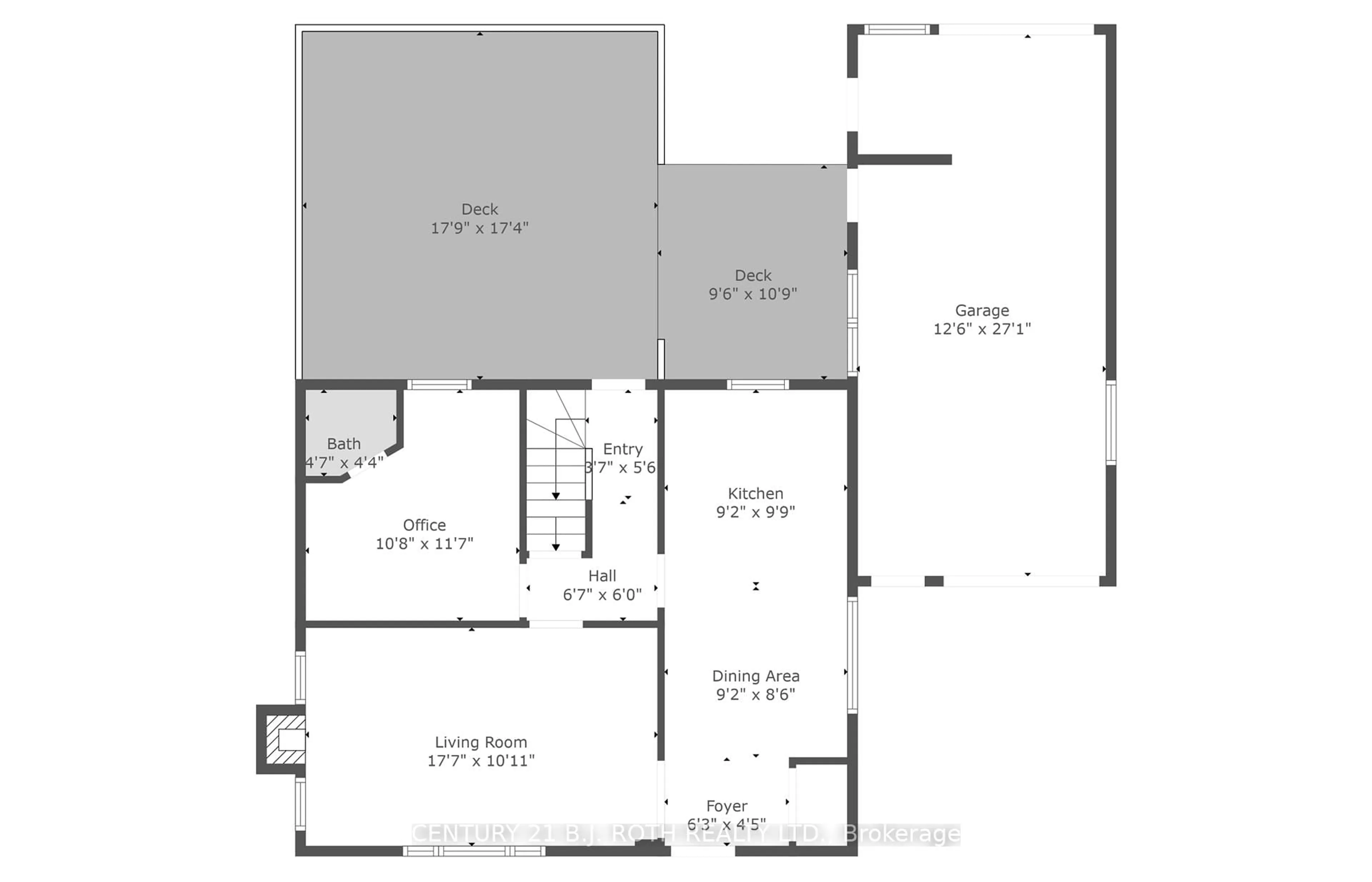 Floor plan for 14 ST.VINCENT St, Barrie Ontario L4M 3Y2