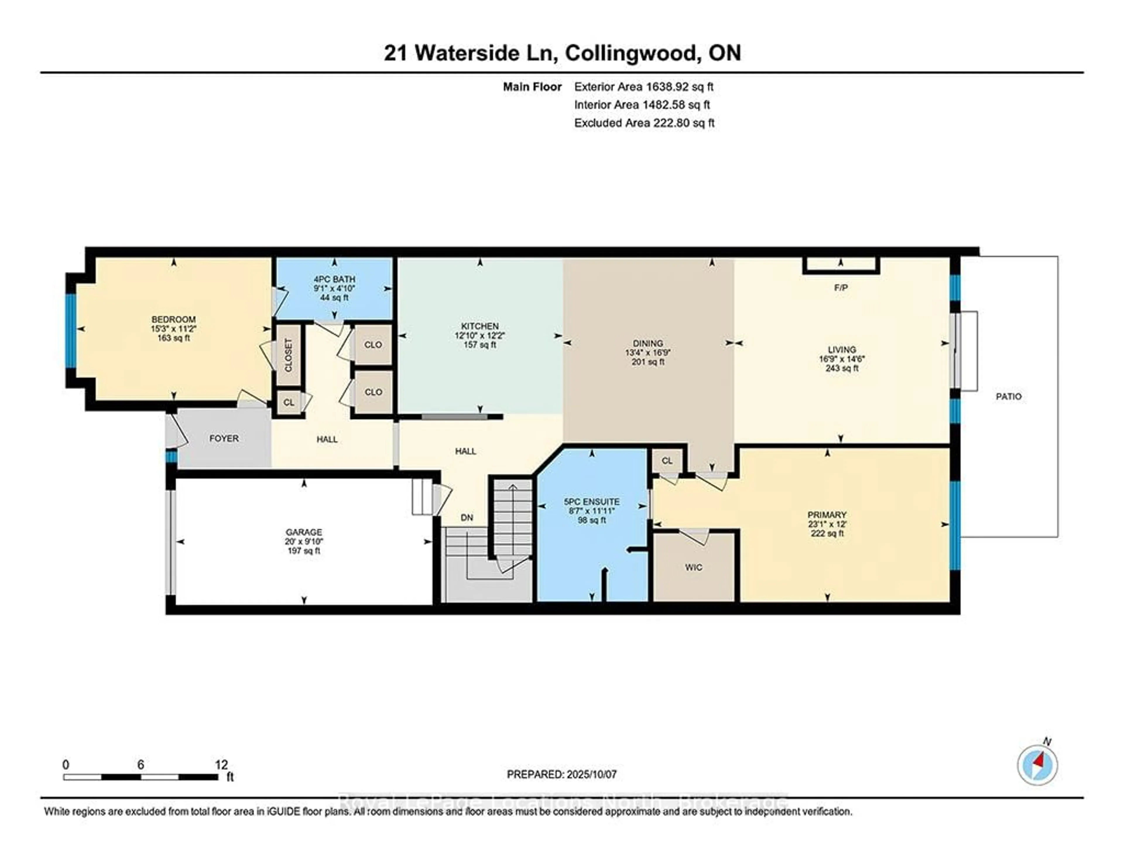 Floor plan for 21 Waterside Lane, Collingwood Ontario L9Y 0E8