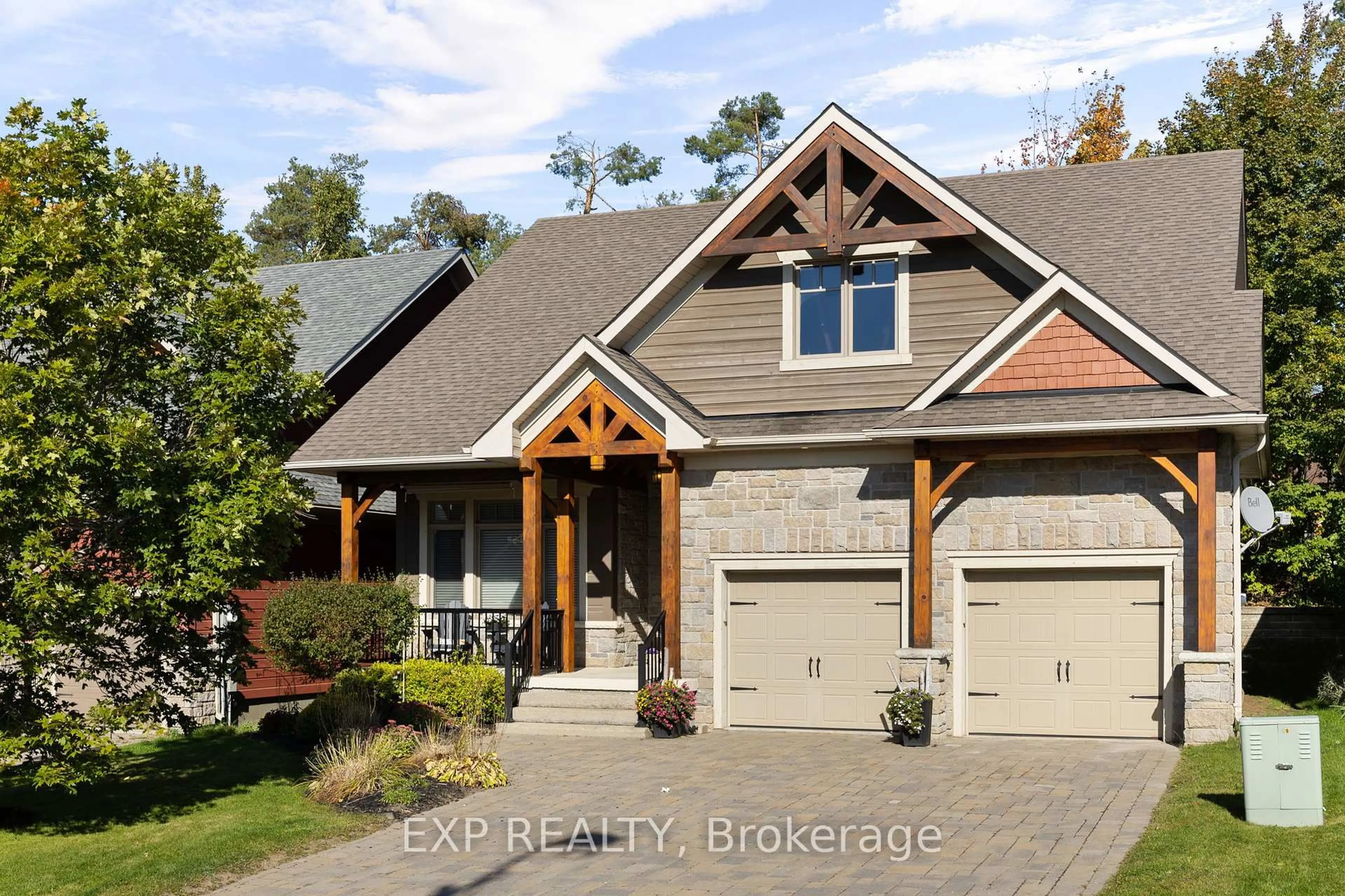 Home with brick exterior material, street for 37 Landscape Dr, Oro-Medonte Ontario L0L 2L0