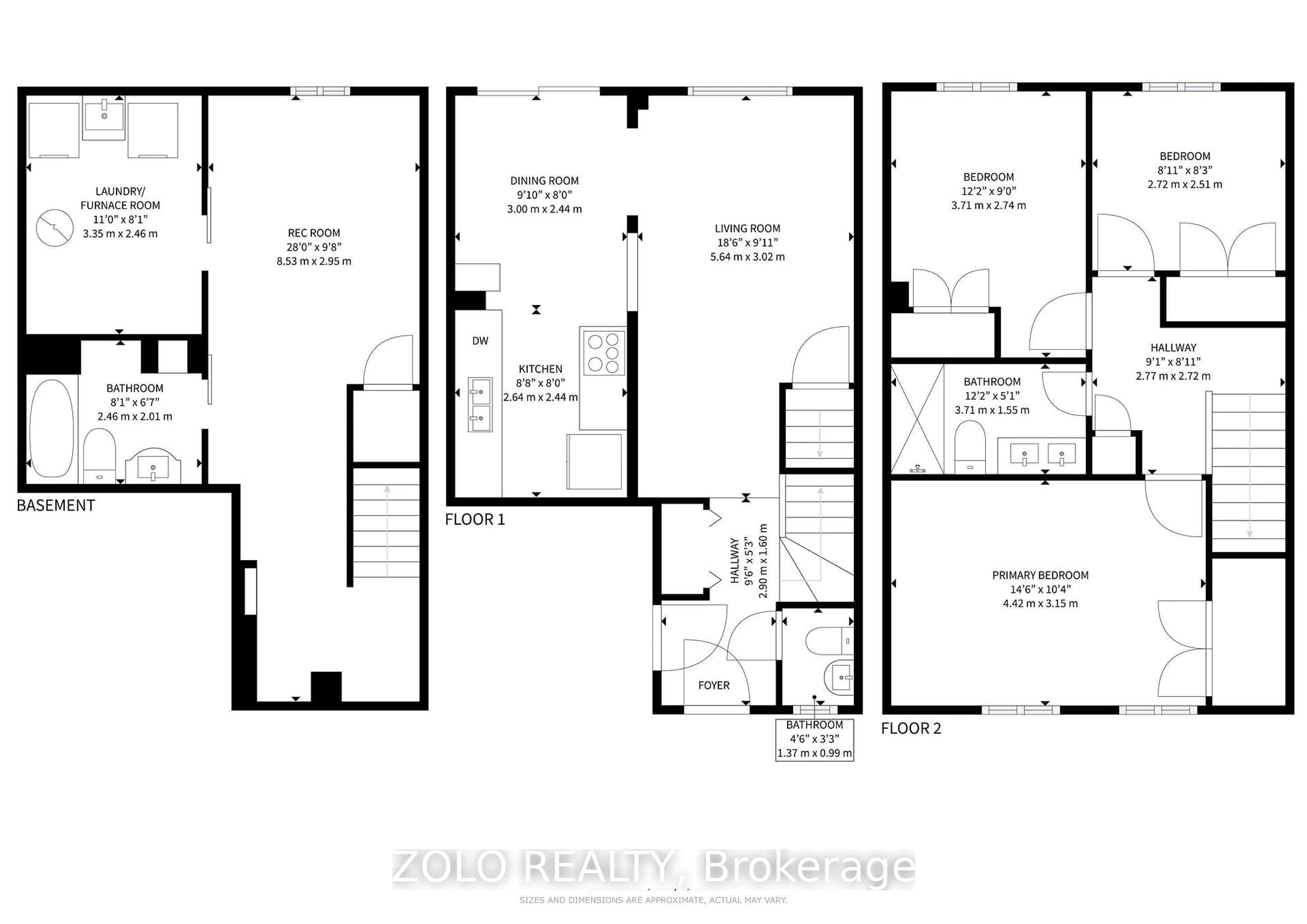 Floor plan for 69 Lion's Gate Blvd, Barrie Ontario L4M 7E4
