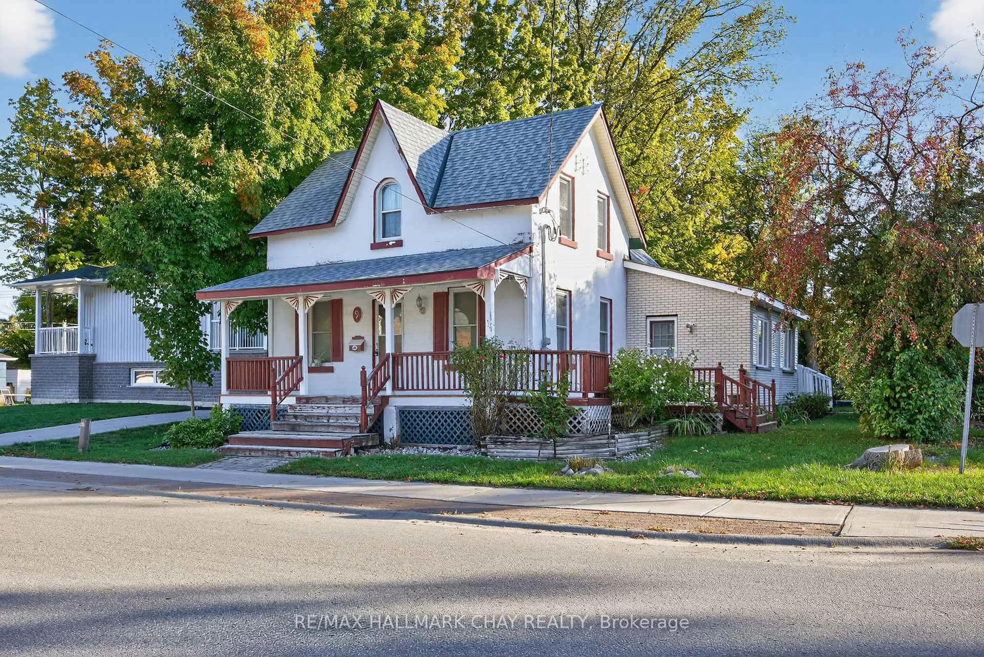 Home with vinyl exterior material, street for 9 Maria St, Springwater Ontario L0L 1P0