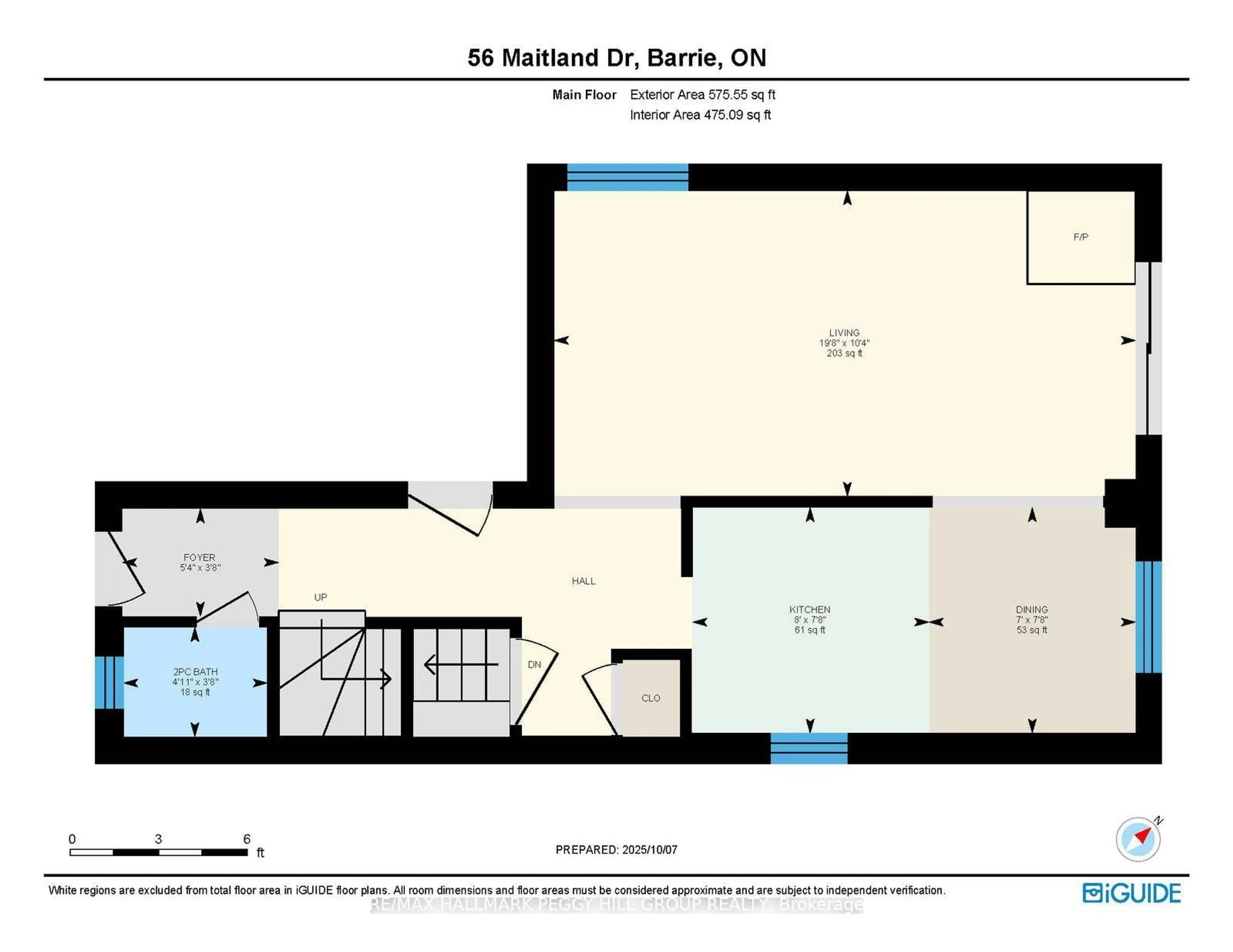 Floor plan for 56 Maitland Dr, Barrie Ontario L4M 5V7