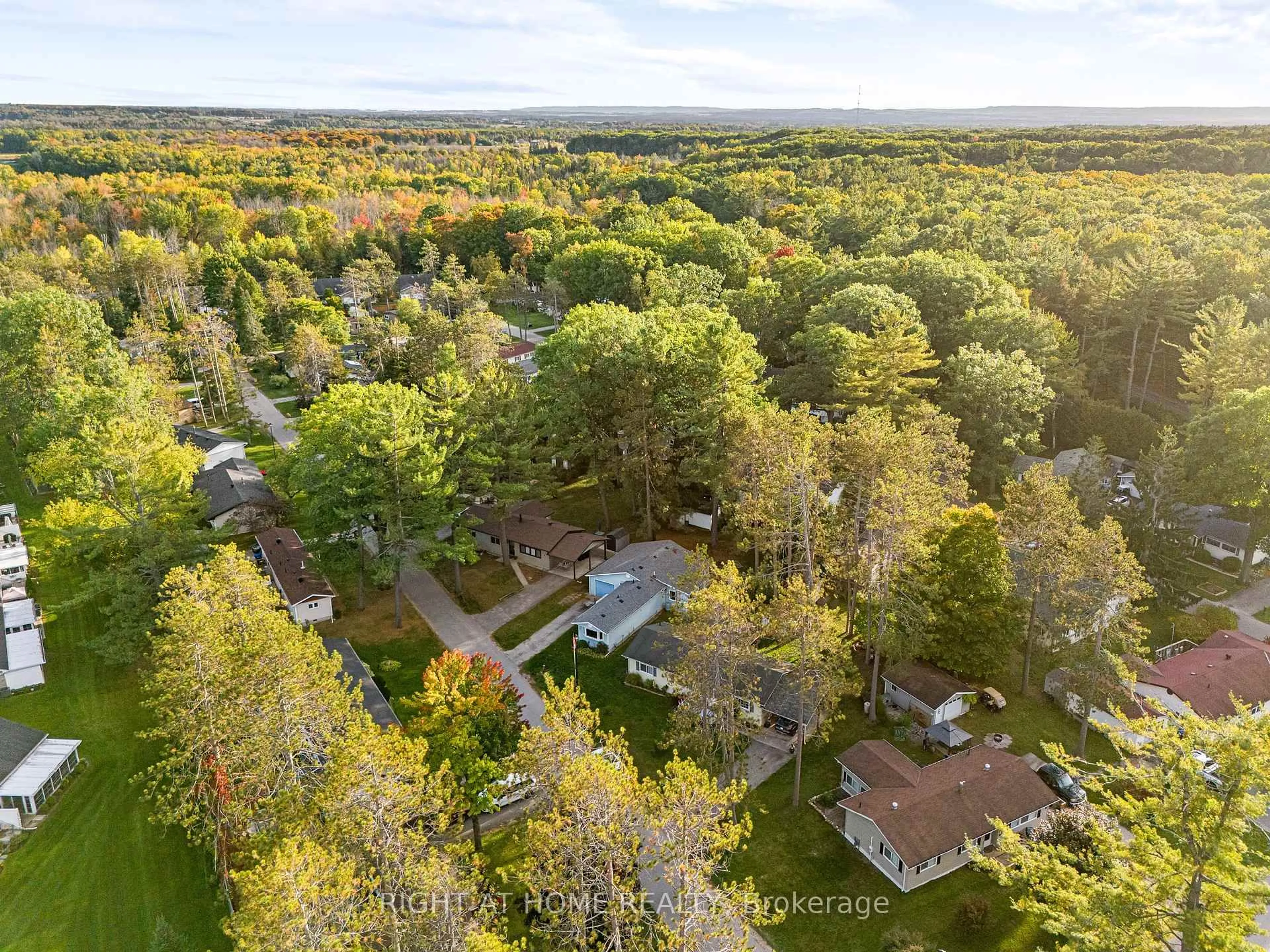 A pic from outside/outdoor area/front of a property/back of a property/a pic from drone, forest/trees view for 3 Carruthers St, Wasaga Beach Ontario L9Z 1K2