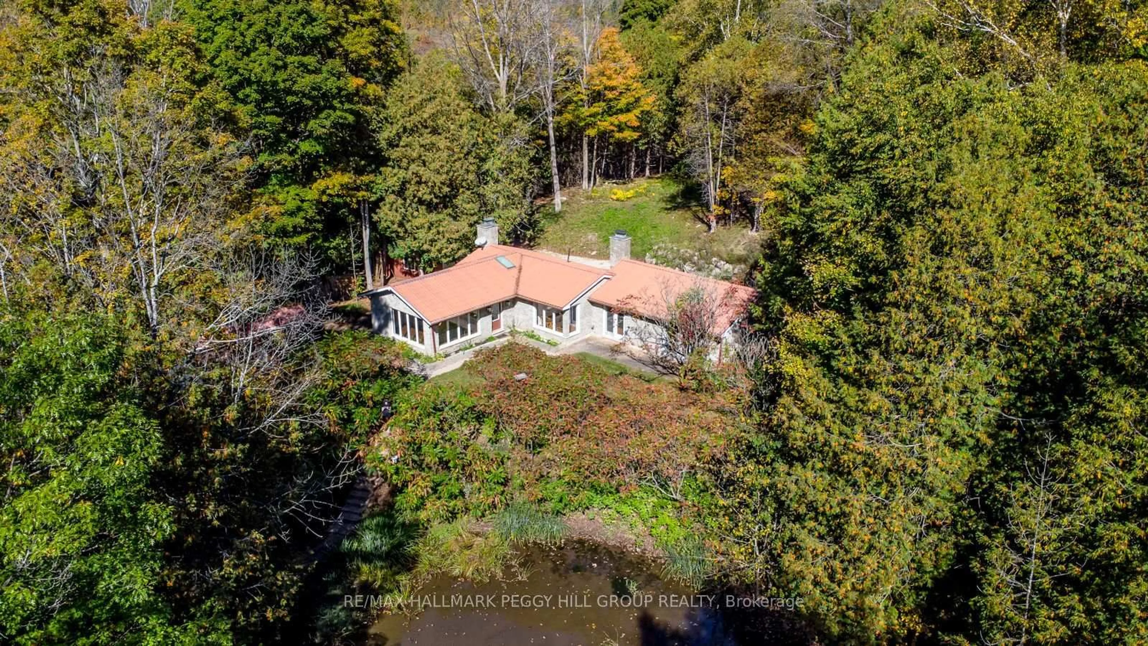 A pic from outside/outdoor area/front of a property/back of a property/a pic from drone, unknown for 8275 County Road 9, Clearview Ontario L0M 1G0