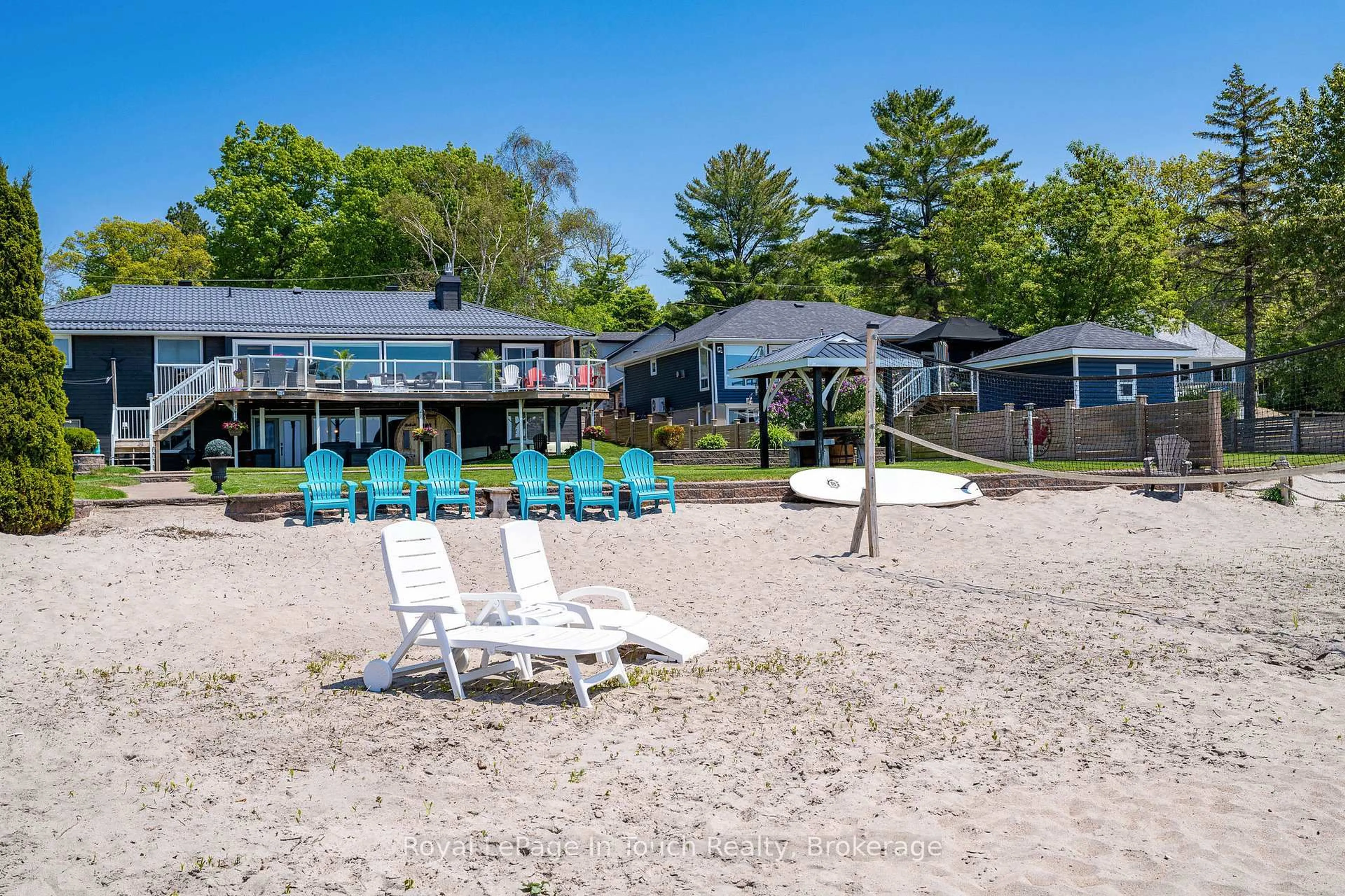 Patio, water/lake/river/ocean view for 8 TINY BEACHES Rd, Tiny Ontario L0L 2J0