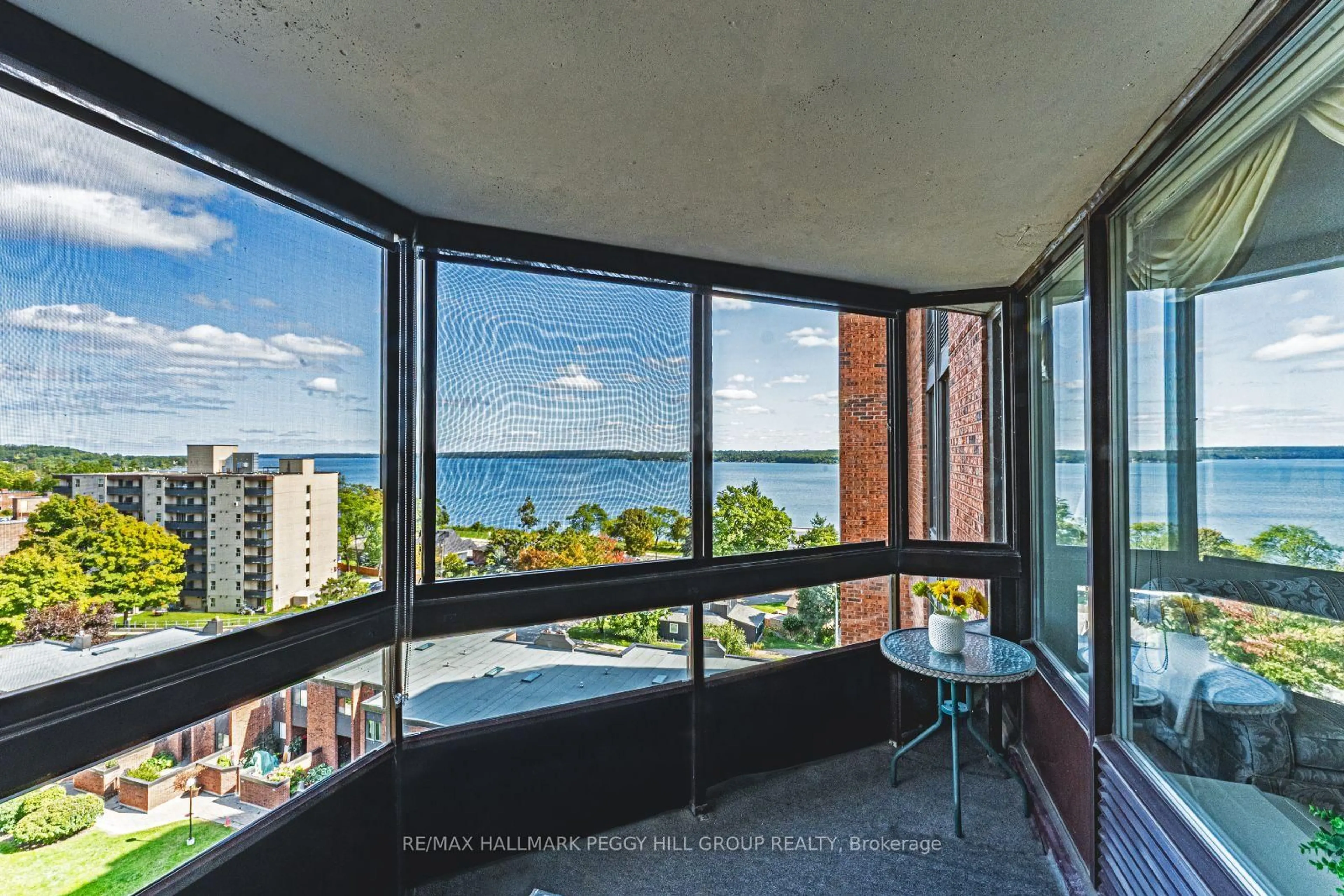 Balcony in the apartment, water/lake/river/ocean view for 181 Collier St #803, Barrie Ontario L4M 5L6