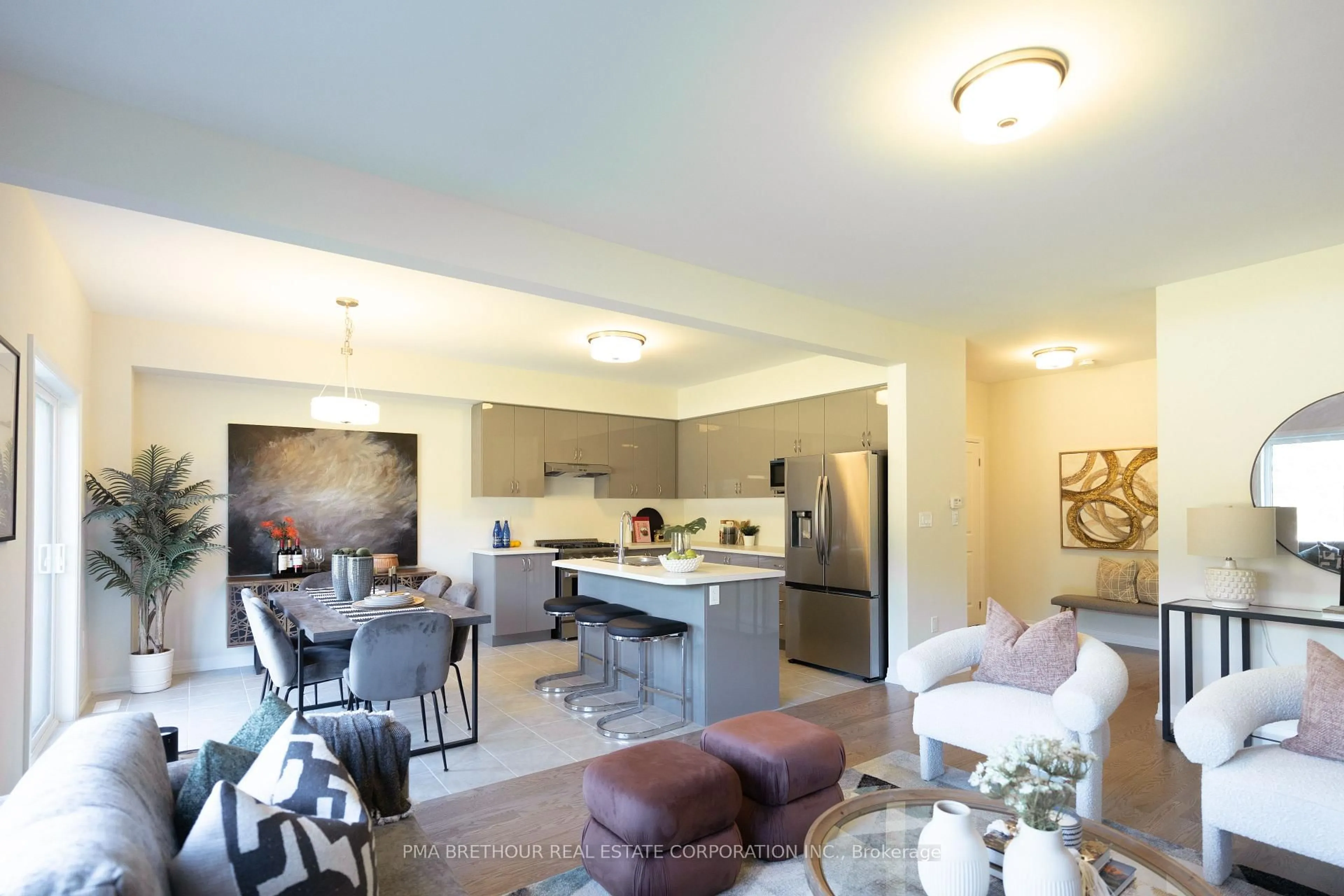 Open concept kitchen, unknown for 3026 Sandy Acres Ave, Severn Ontario L3V 0Y4