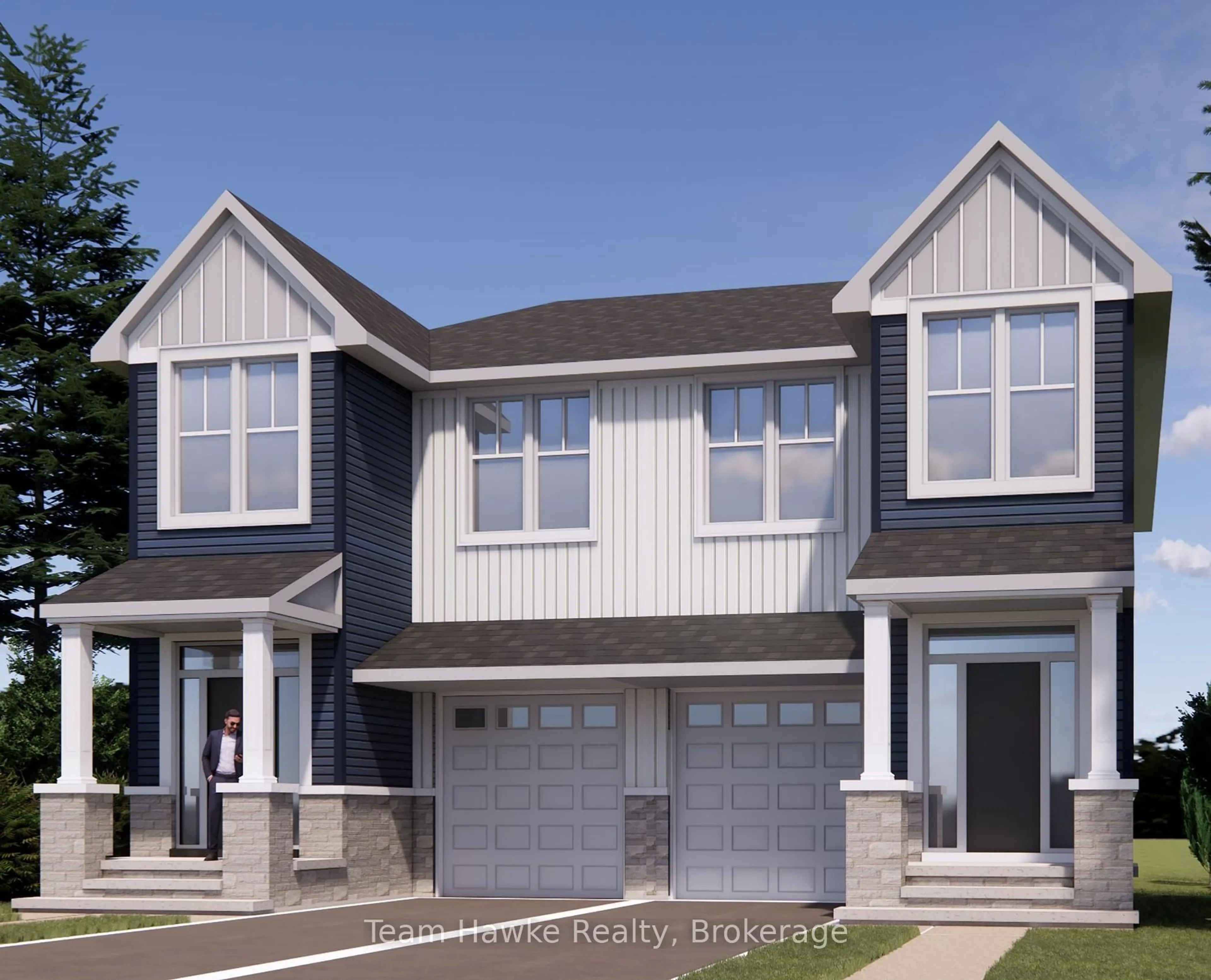Home with vinyl exterior material, street for 319 Gervais St #2A, Midland Ontario L4R 4C6