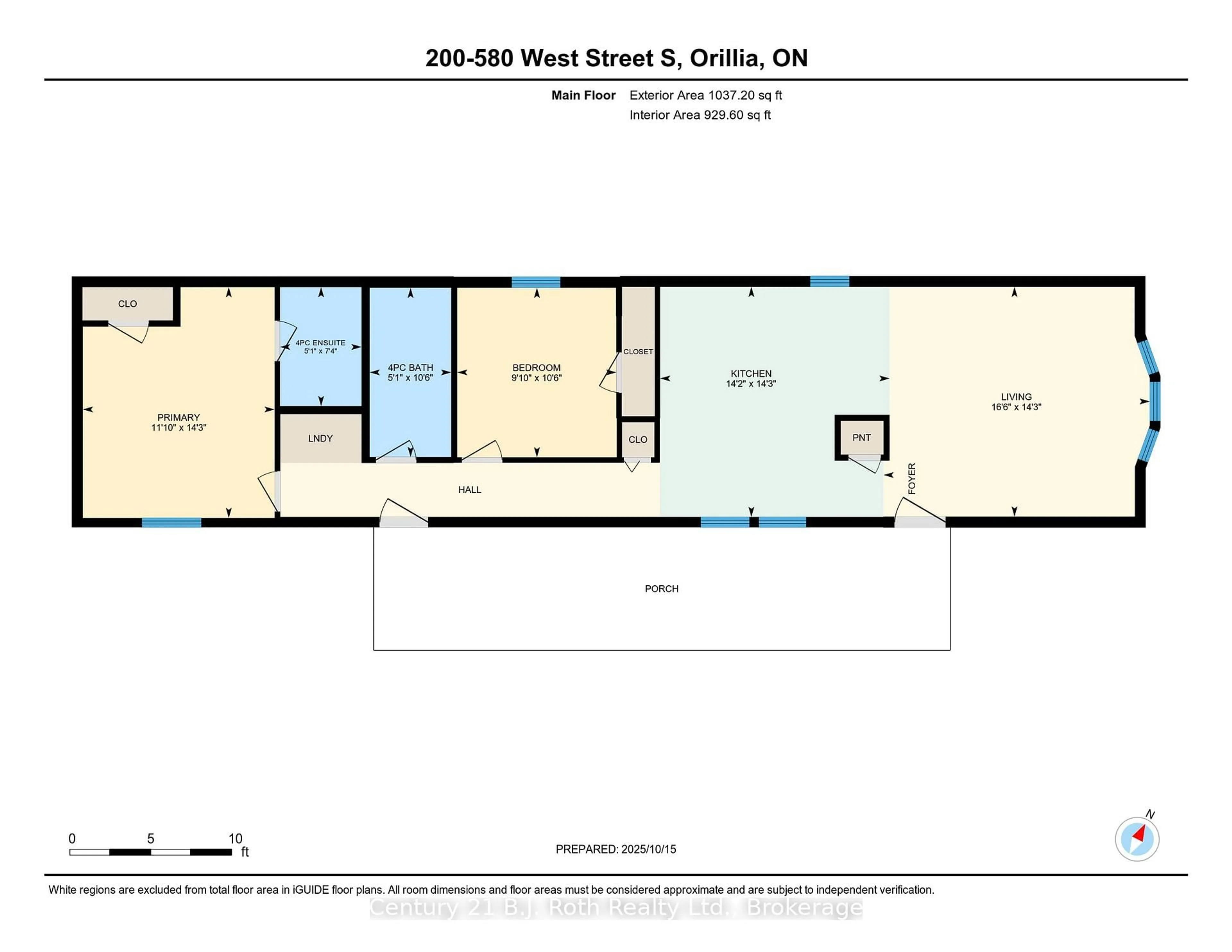 Floor plan for 580 West St #200, Orillia Ontario L3V 6L8