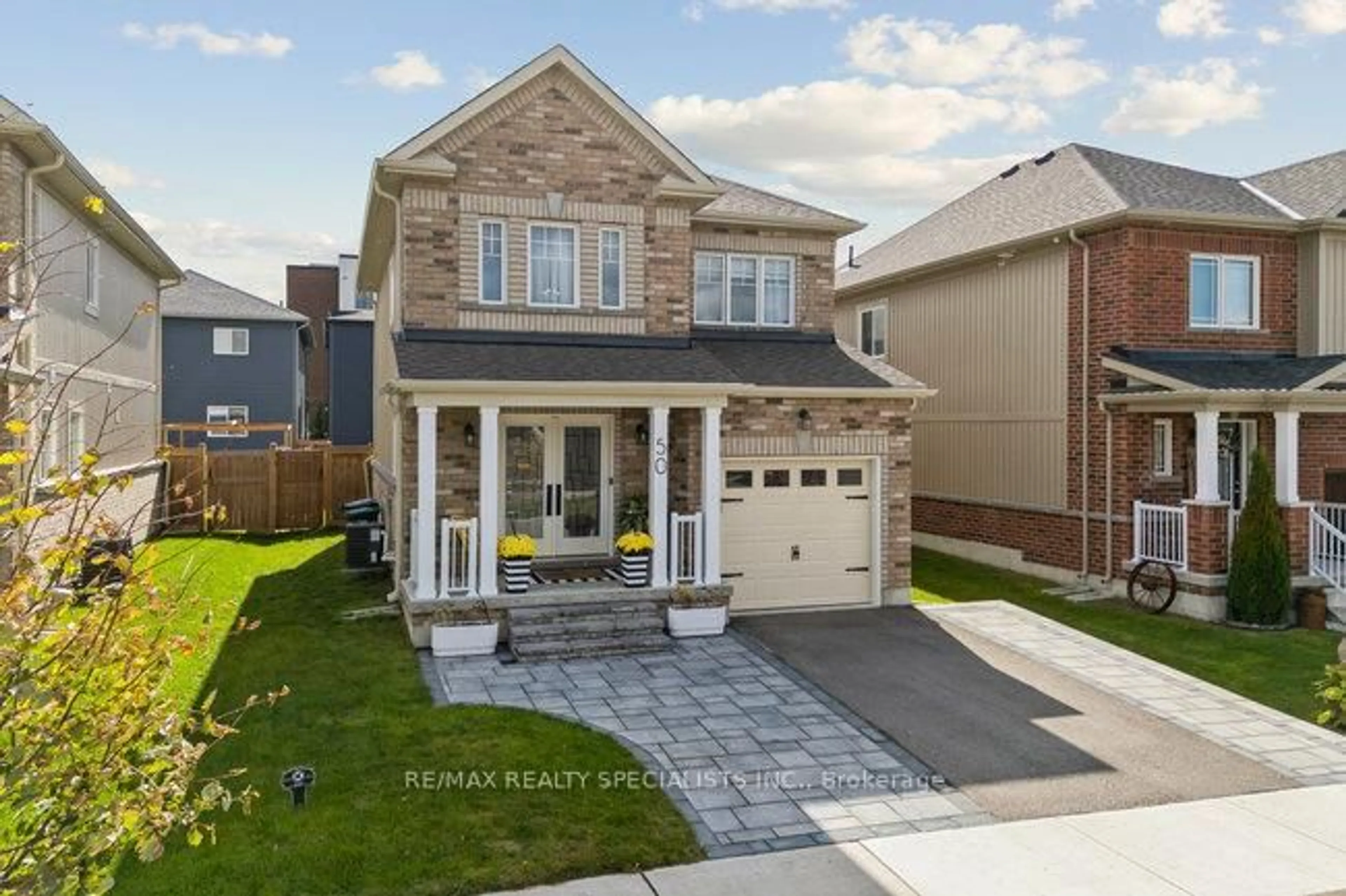 Home with brick exterior material, street for 50 Olympic Gate, Barrie Ontario L9J 0H9