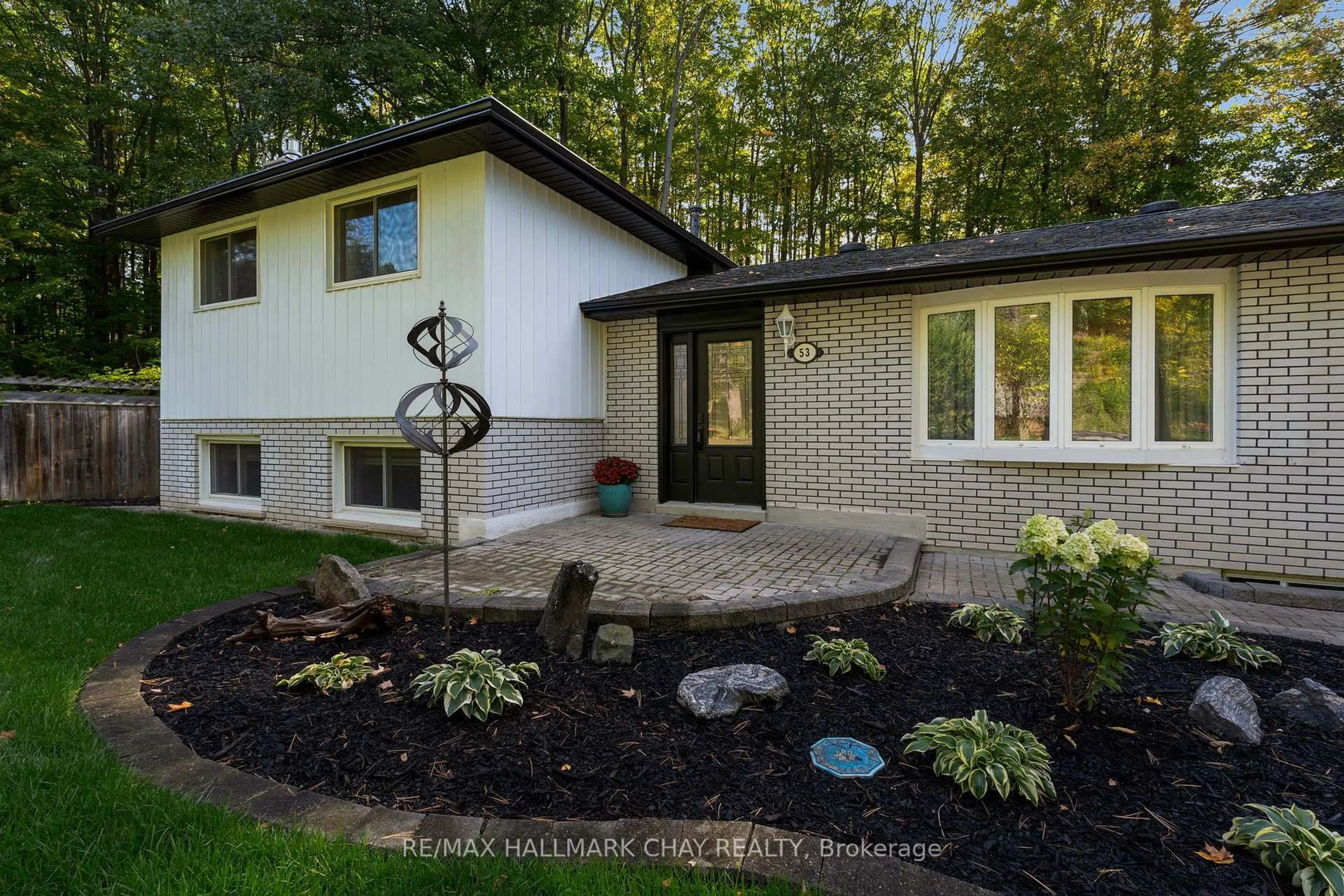 Home with brick exterior material, street for 53 Doran Rd, Springwater Ontario L0L 1X0