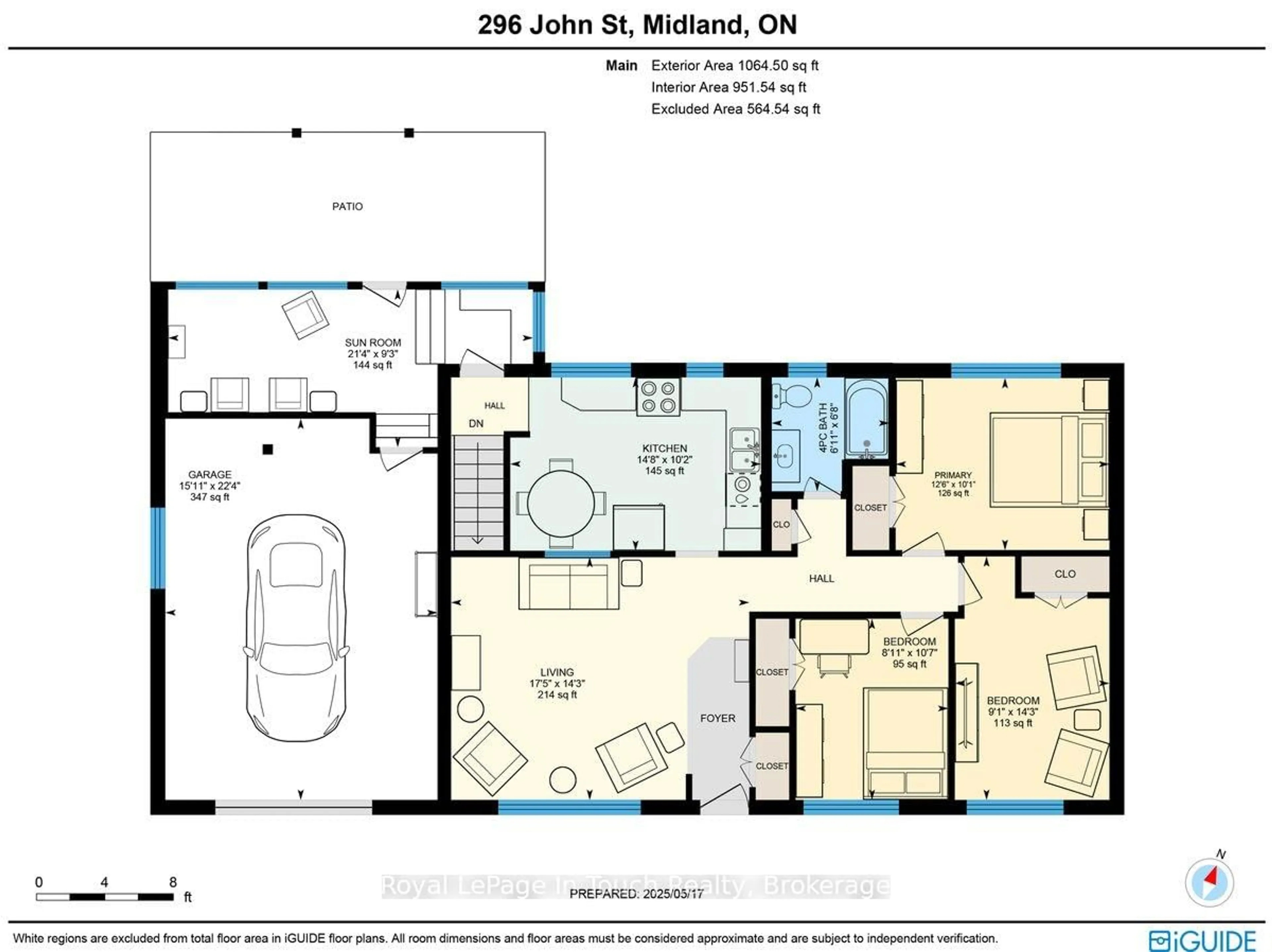 Floor plan for 296 John St, Midland Ontario L4R 2J5