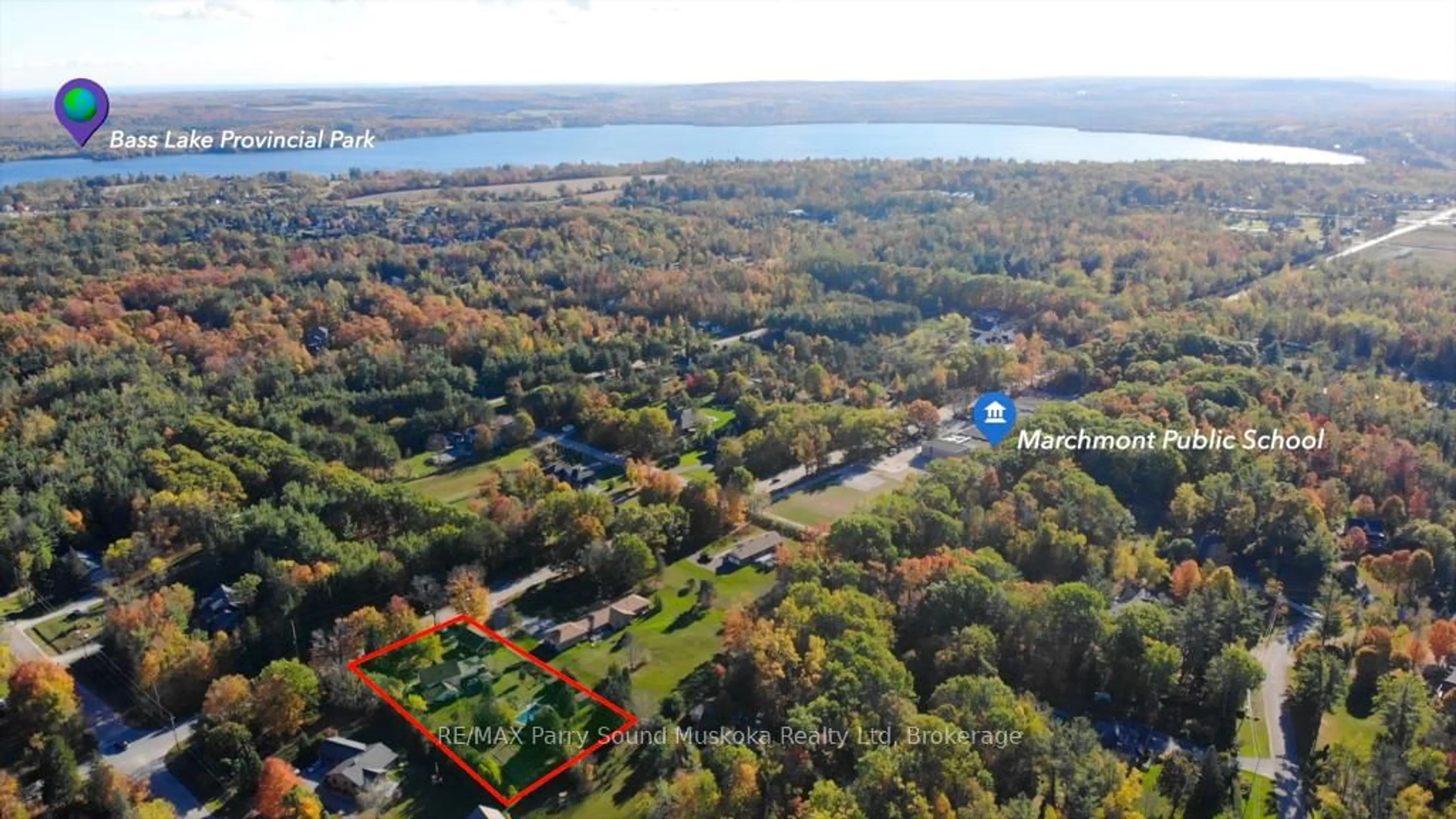 A pic from outside/outdoor area/front of a property/back of a property/a pic from drone, water/lake/river/ocean view for 1862 Division Rd, Severn Ontario L3V 6H2