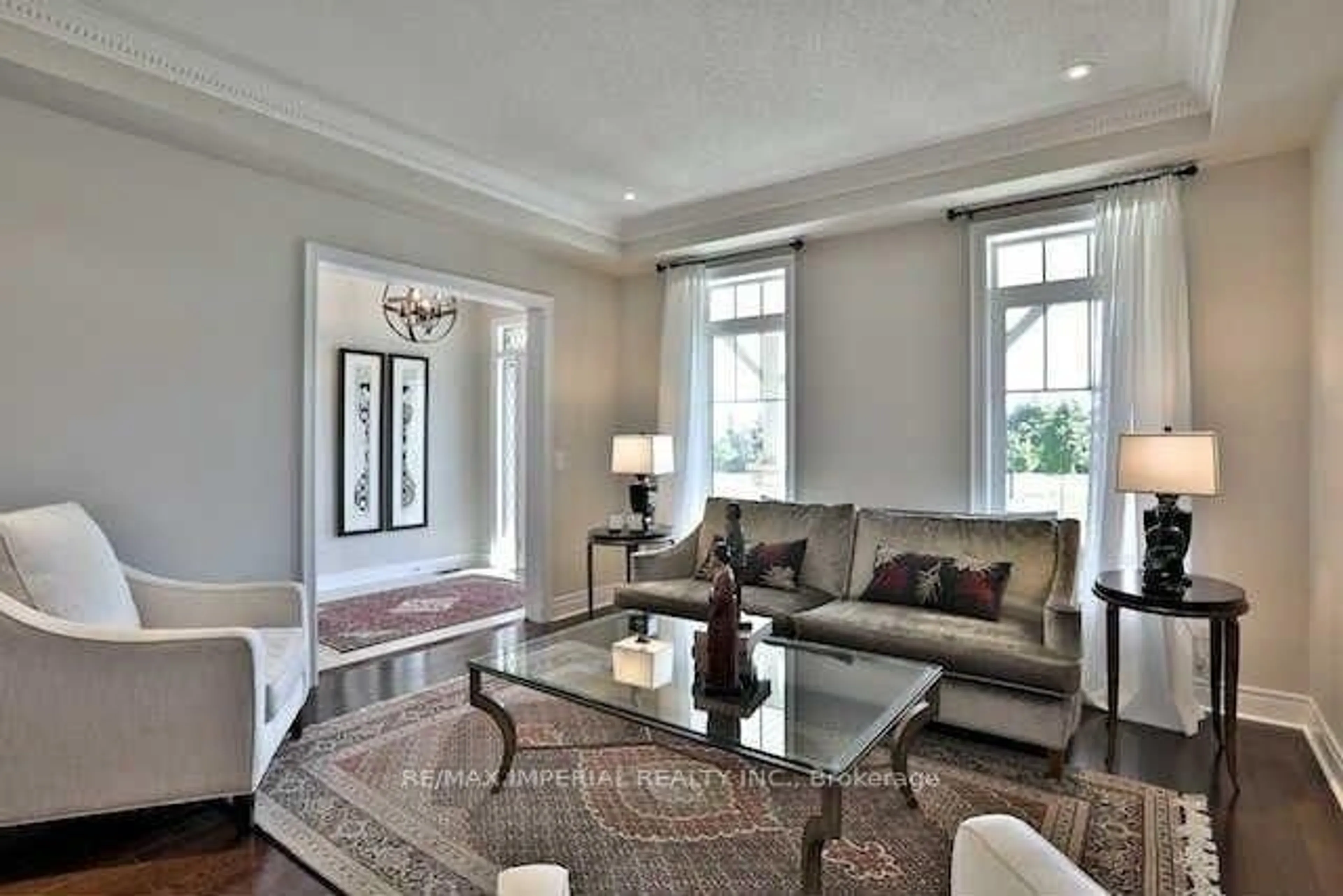 Living room with furniture, unknown for 4 Plunkett Crt, Barrie Ontario L4N 6M3