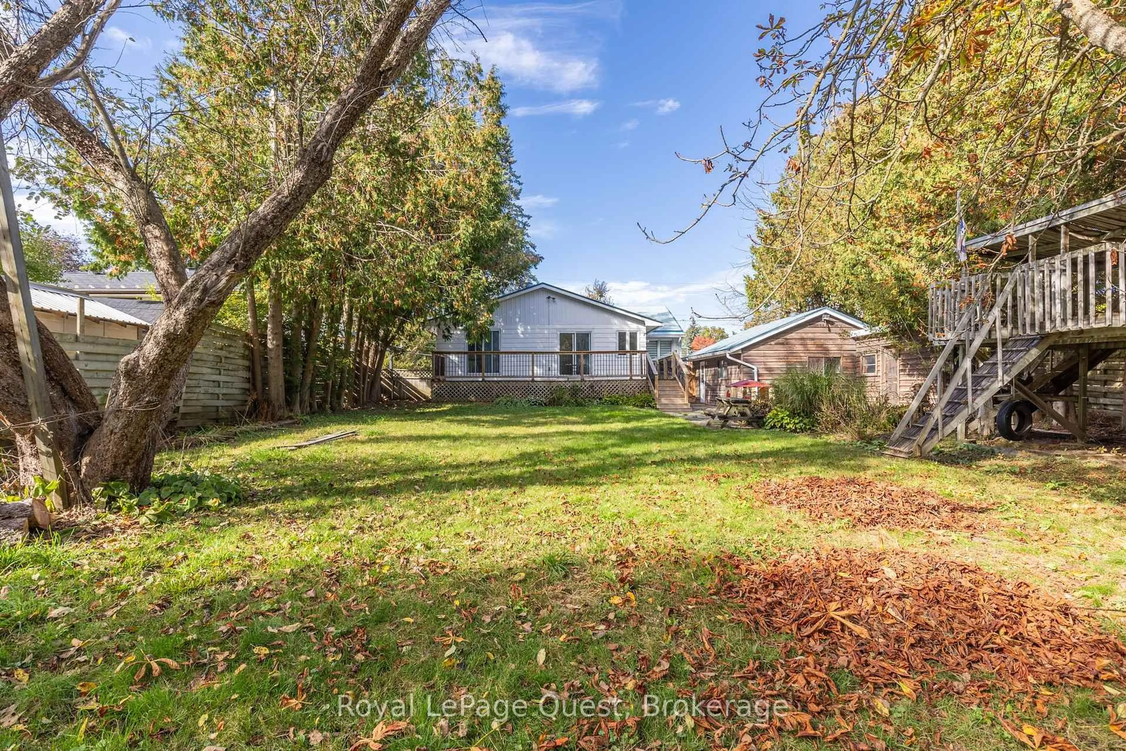 A pic from outside/outdoor area/front of a property/back of a property/a pic from drone, water/lake/river/ocean view for 59 FITTONS Rd, Orillia Ontario L3V 2J2