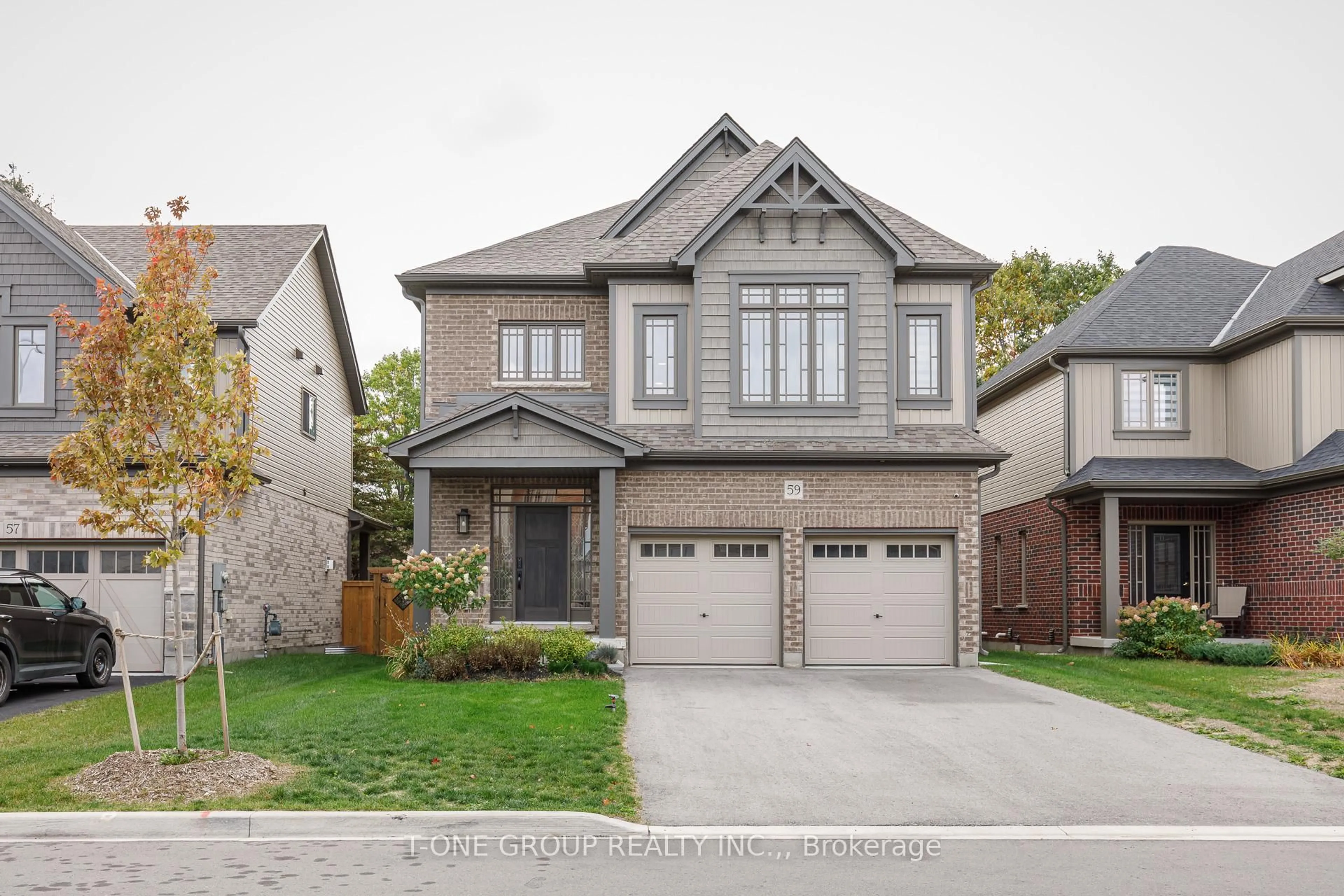 Home with brick exterior material, street for 59 Maidens Cres, Collingwood Ontario L9Y 5M4