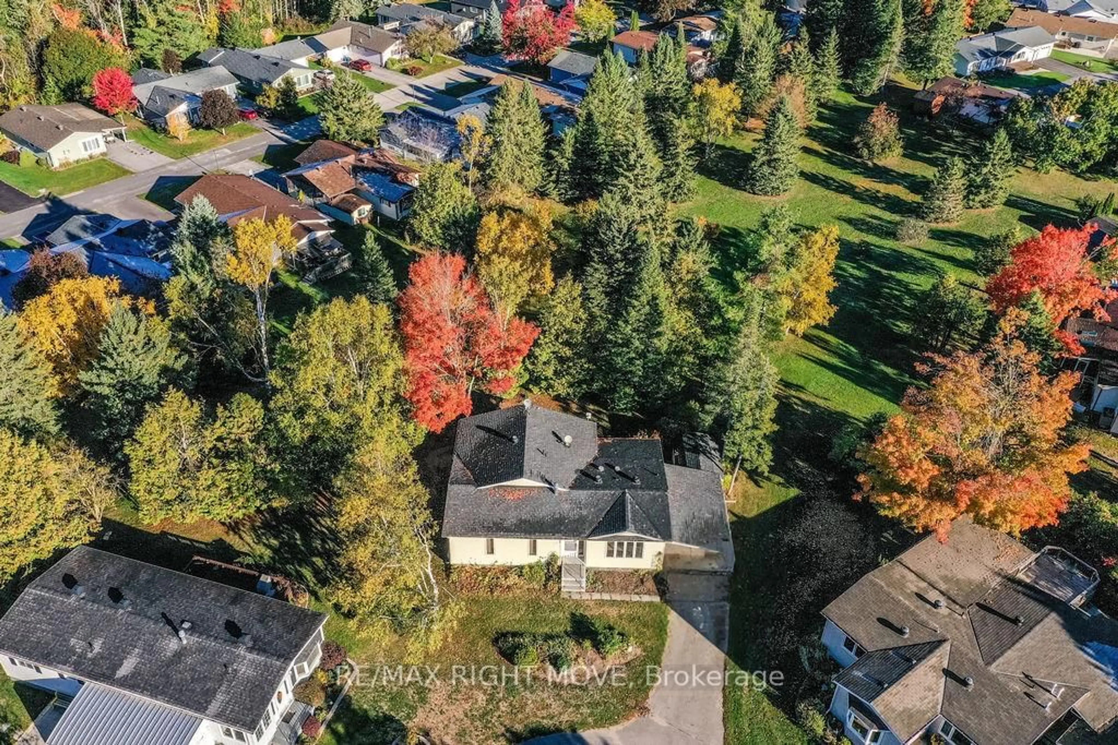 A pic from outside/outdoor area/front of a property/back of a property/a pic from drone, street for 95 Cameron Dr, Oro-Medonte Ontario L0L 1T0