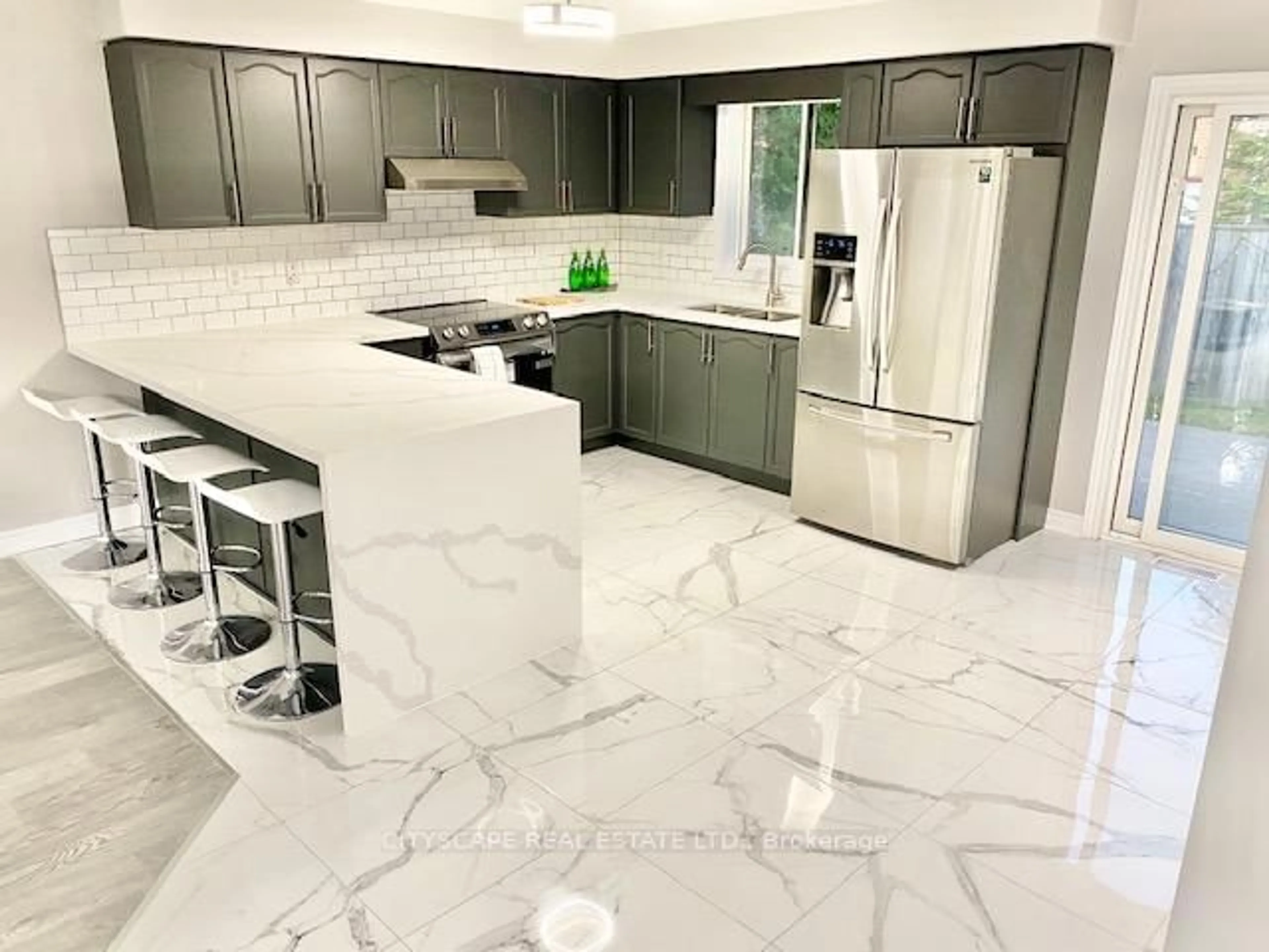 Contemporary kitchen, ceramic/tile floor for 169 Cumming Dr, Barrie Ontario L4N 0C8