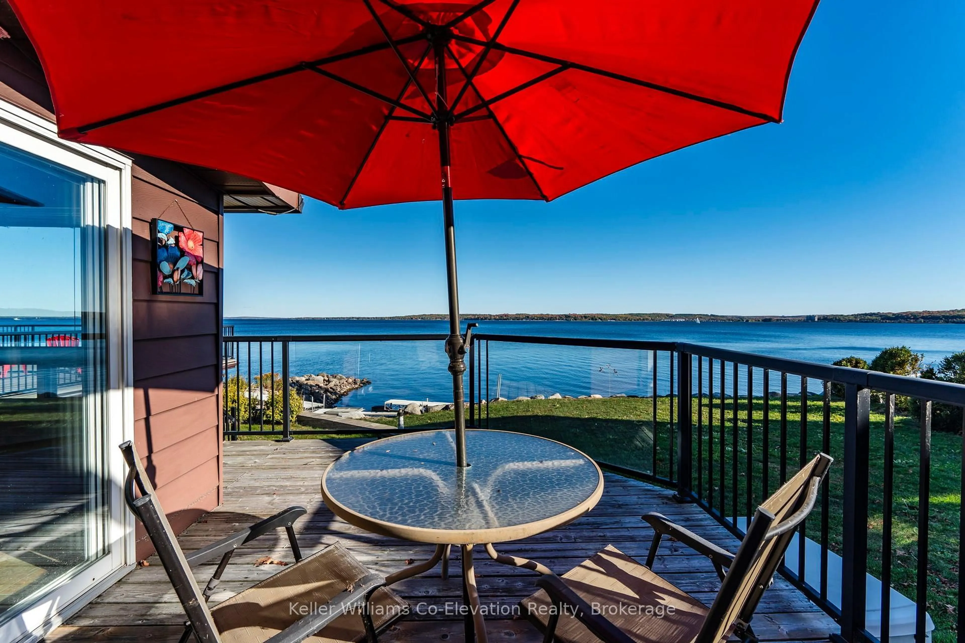 Patio, water/lake/river/ocean view for 417 Pheasant Lane, Midland Ontario L4R 5H3