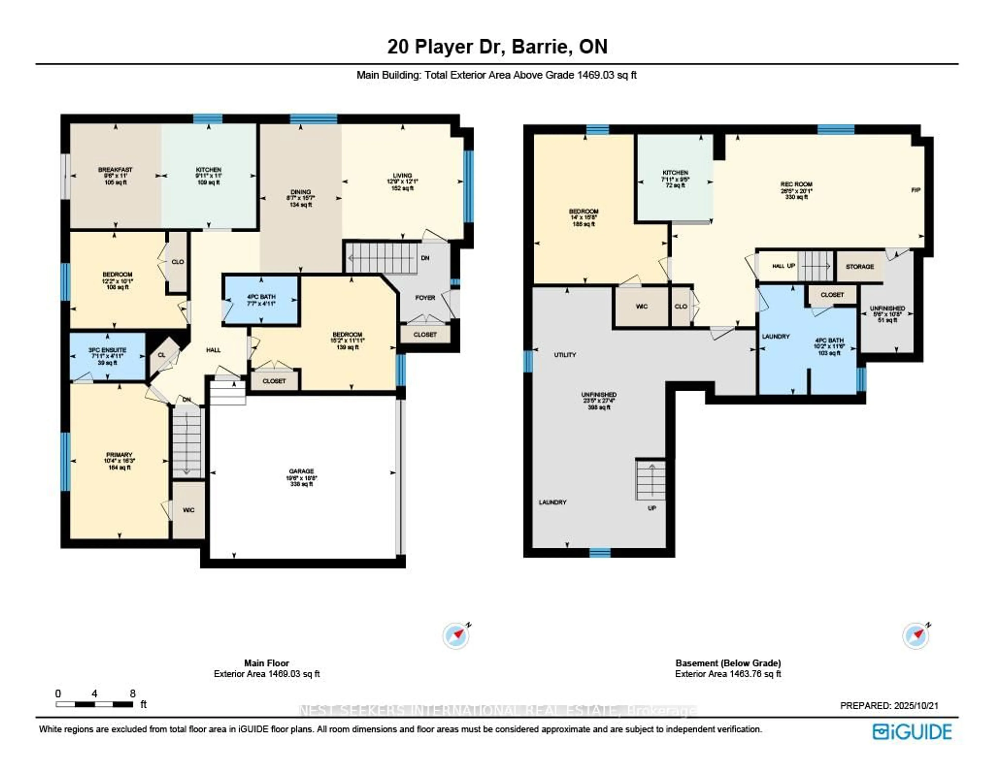 Floor plan for 20 Player Dr, Barrie Ontario L4M 6W1